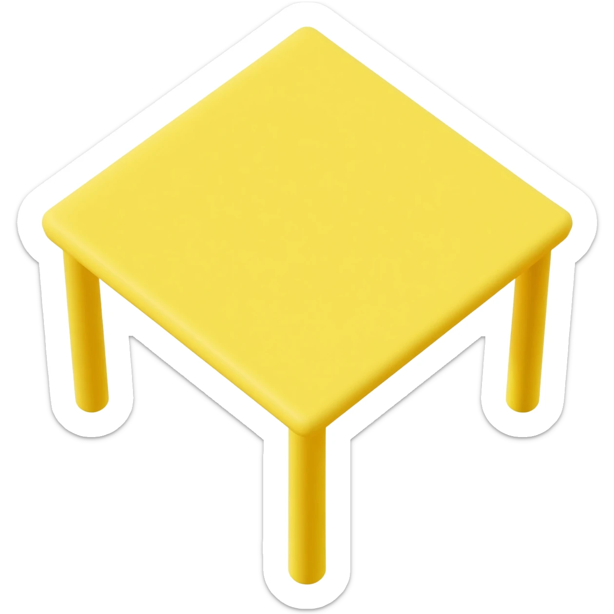 Yellow Children's MEAL Table sticker