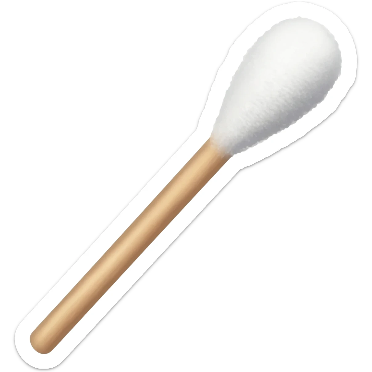 Cotton bud sticker