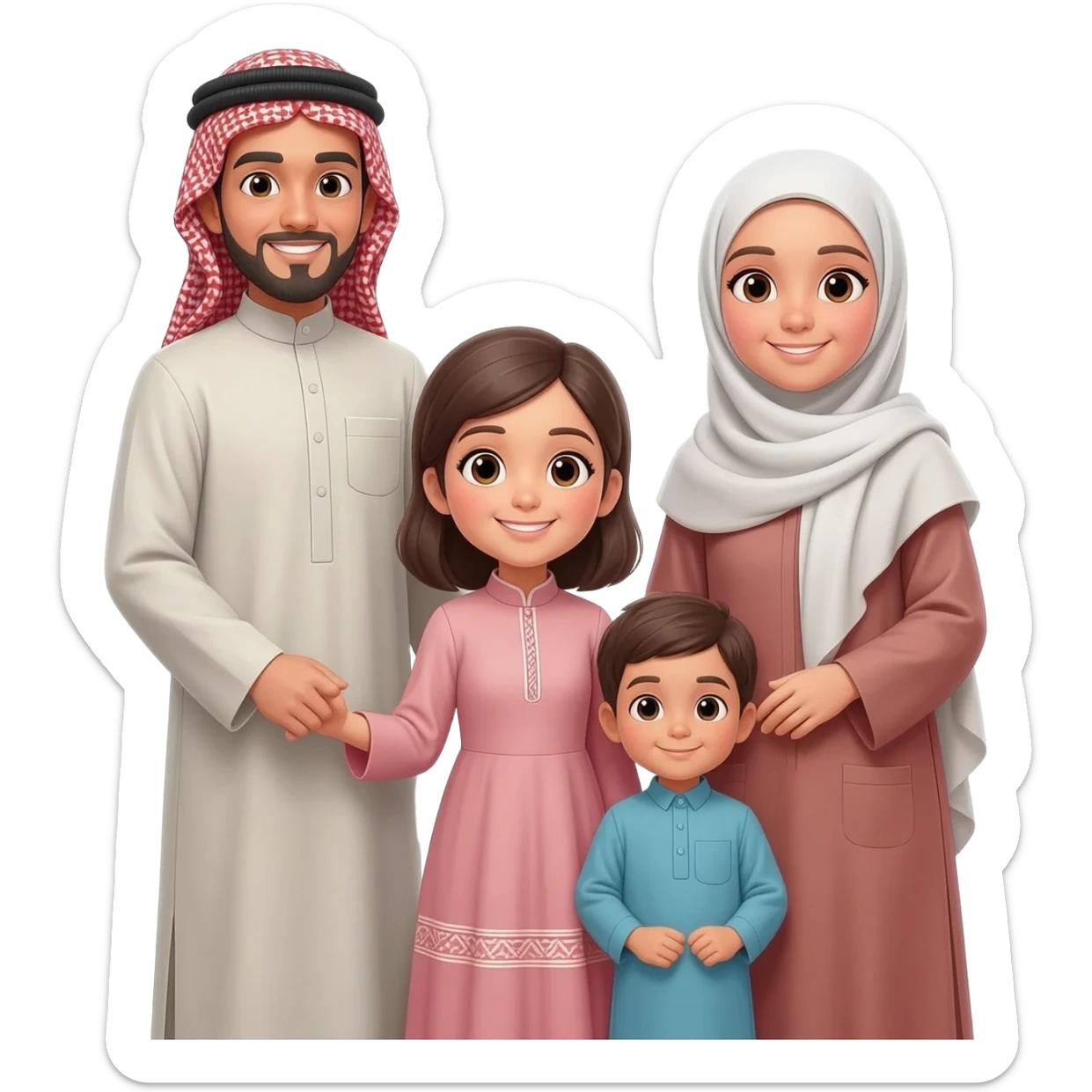 happy family islam sticker