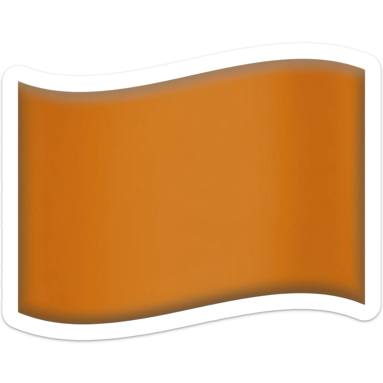 Orange flag sticker