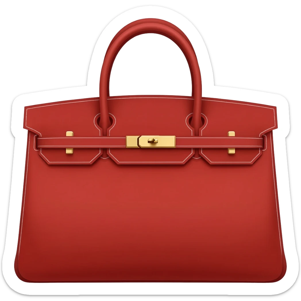 red matte kelly hermes bag sticker