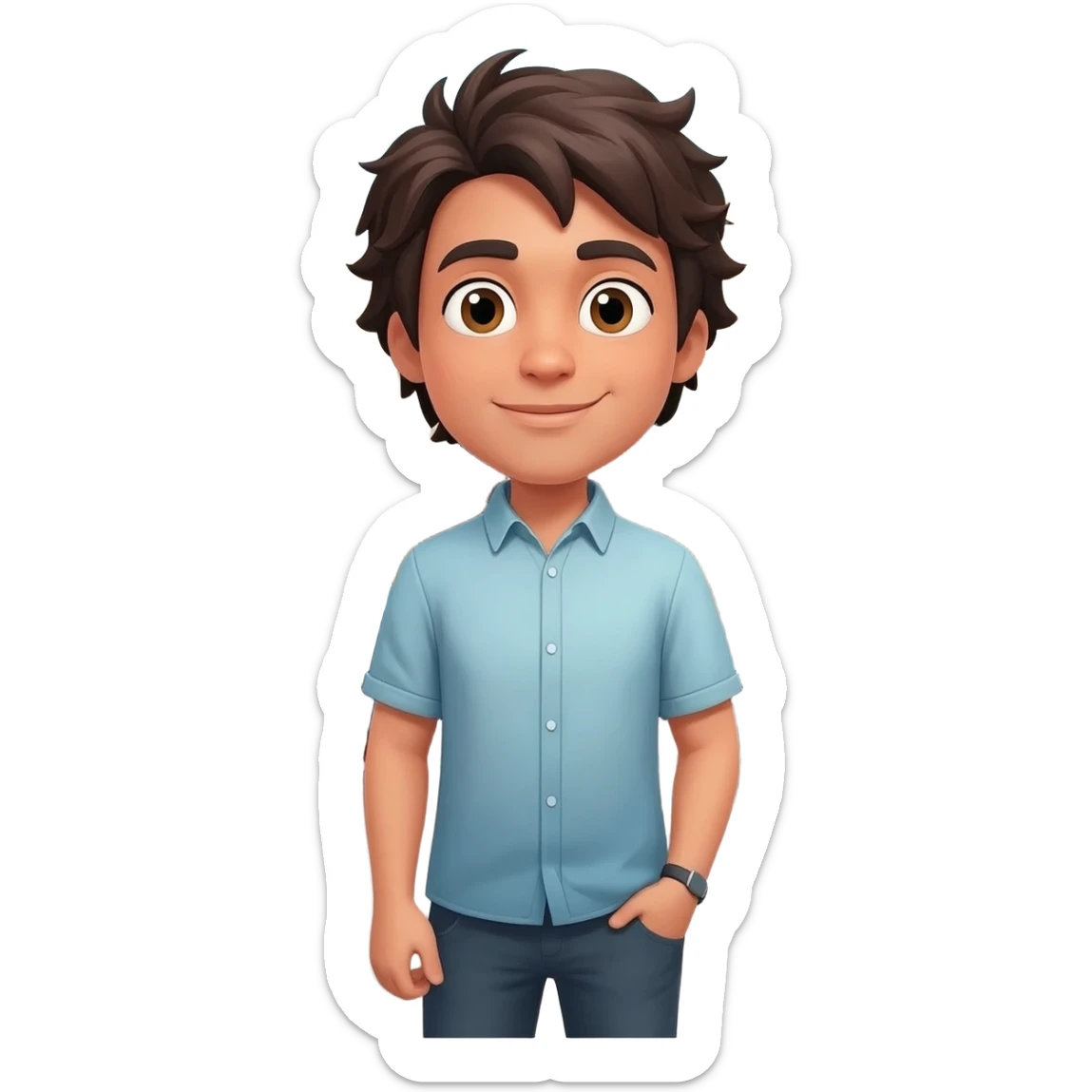 i'm in the thick, everybody knows sticker