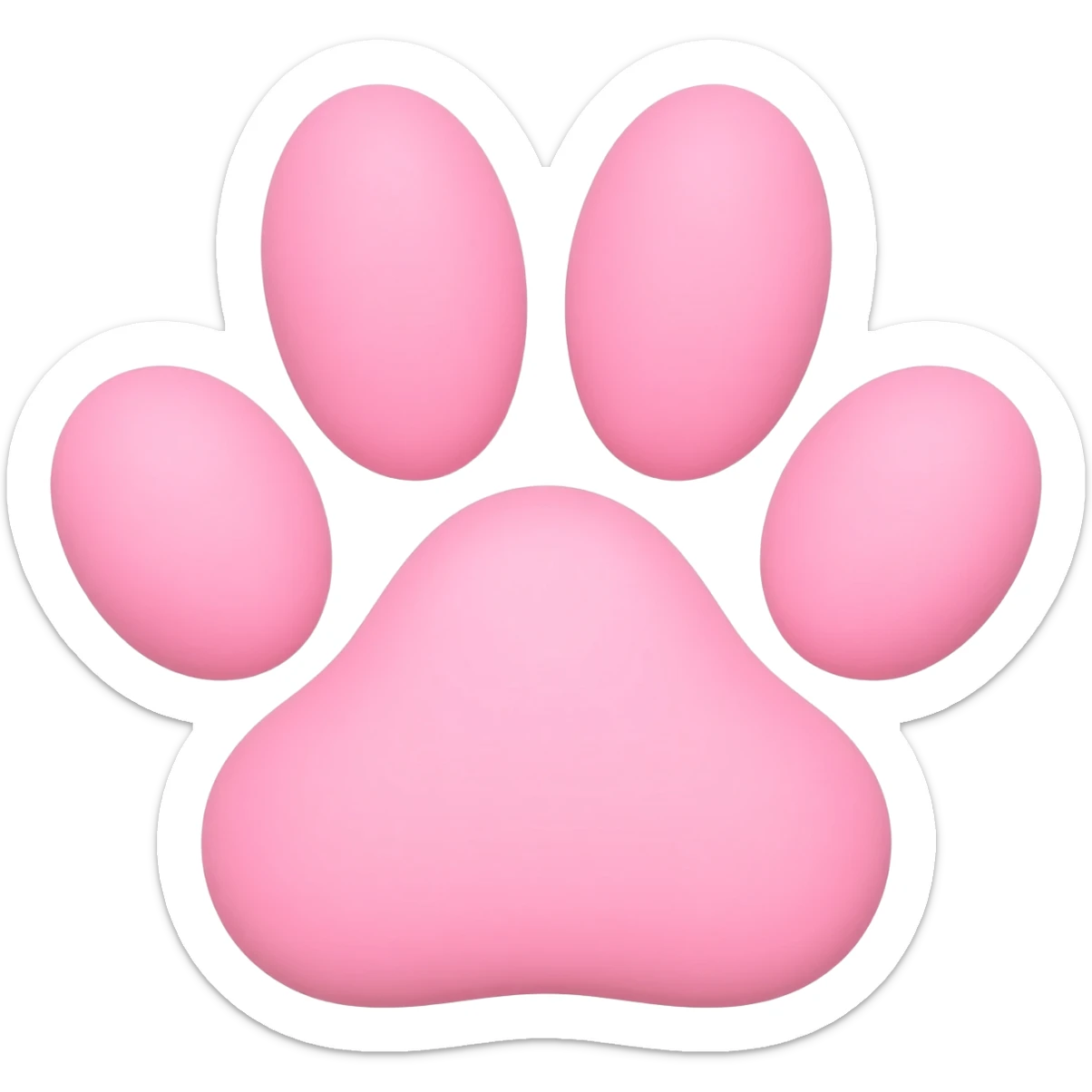47. cute paw print animation sticker