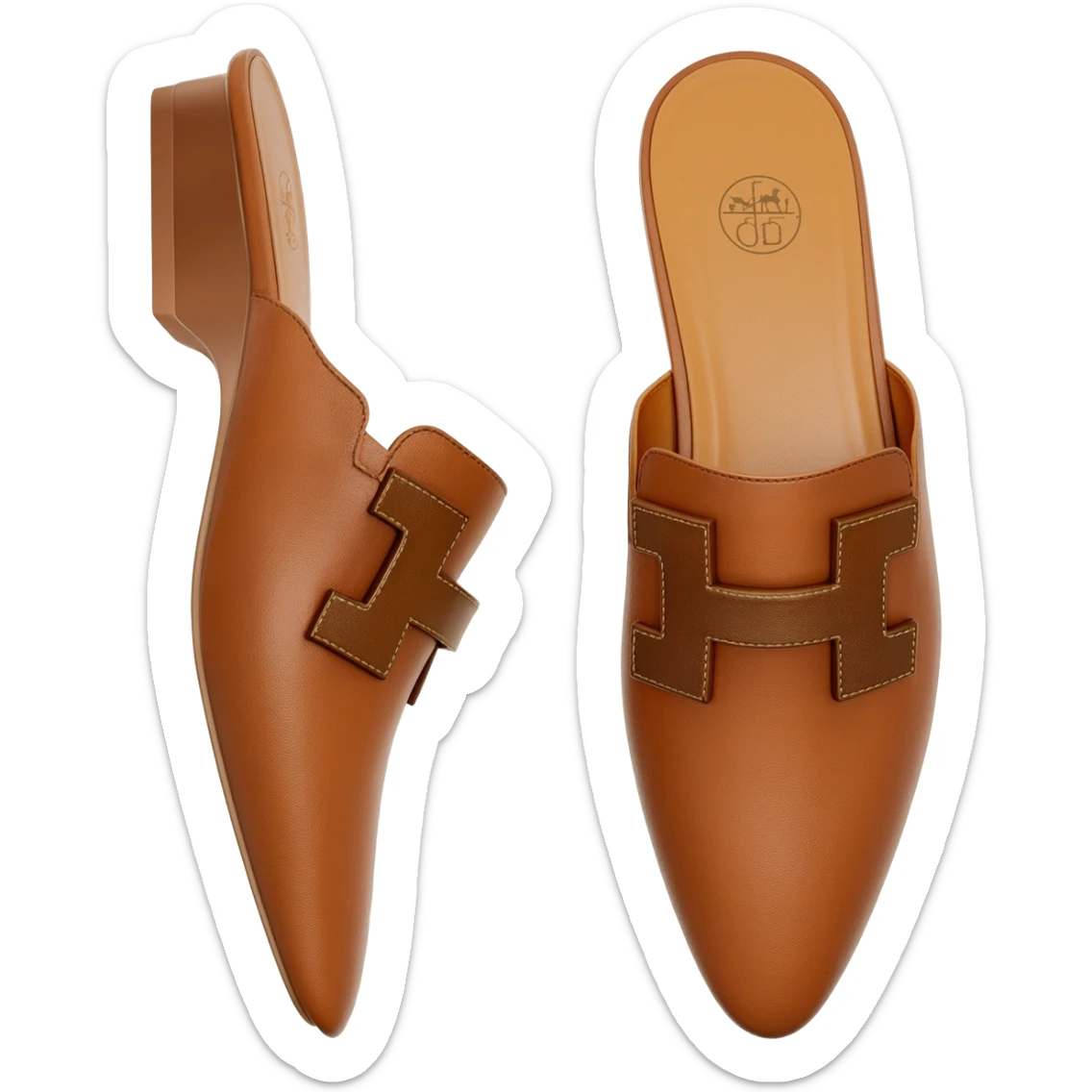 claquettes hermes sticker