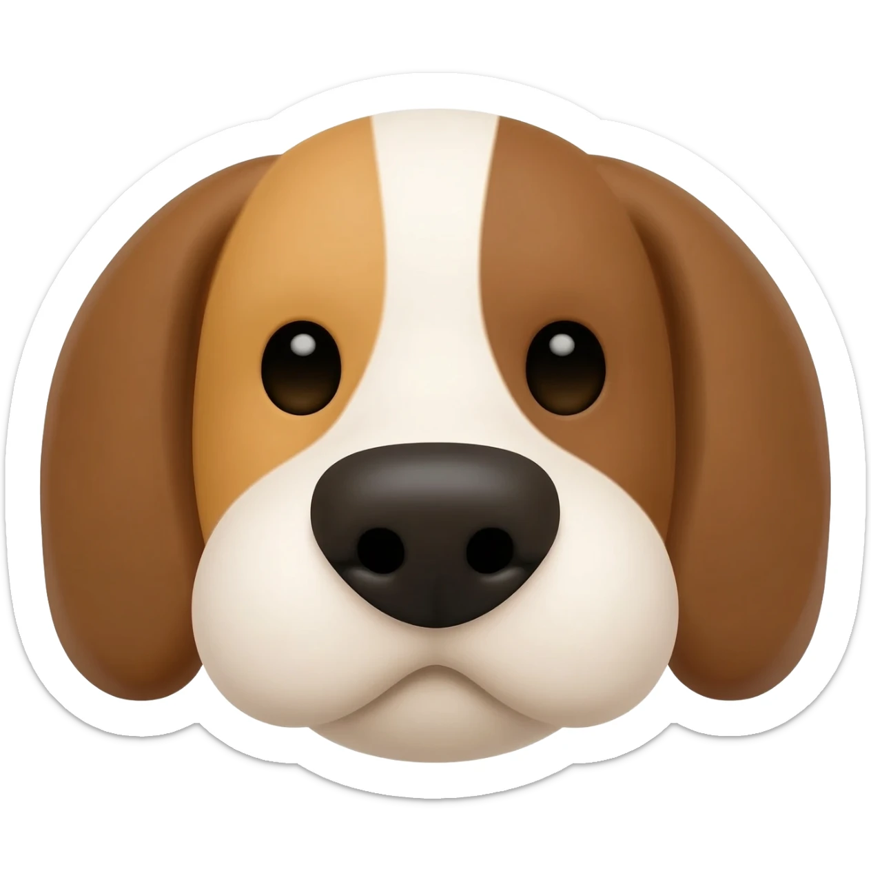 dog nose with texter sticker