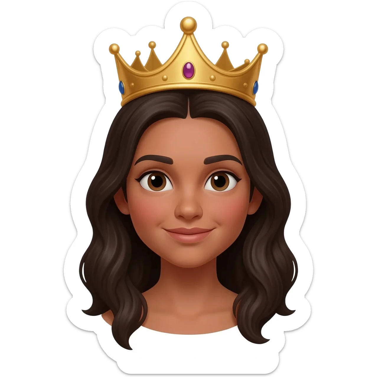 Jasmin crown on photo sticker