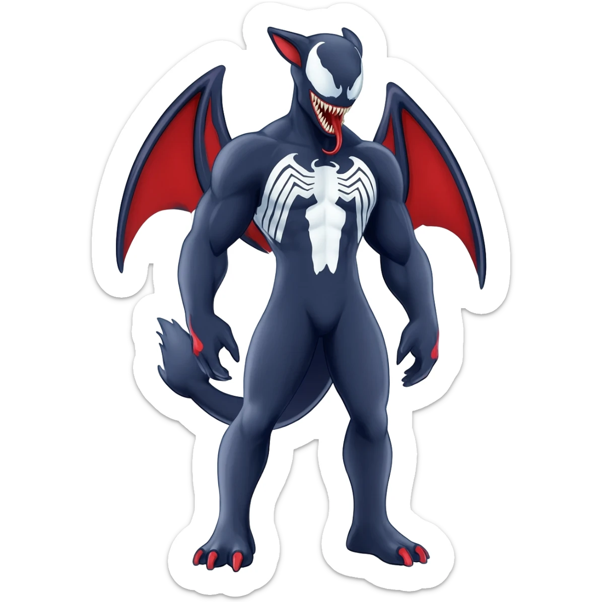 Venom-Zekrom-Salandit-Sneasel-fusion, full body sticker