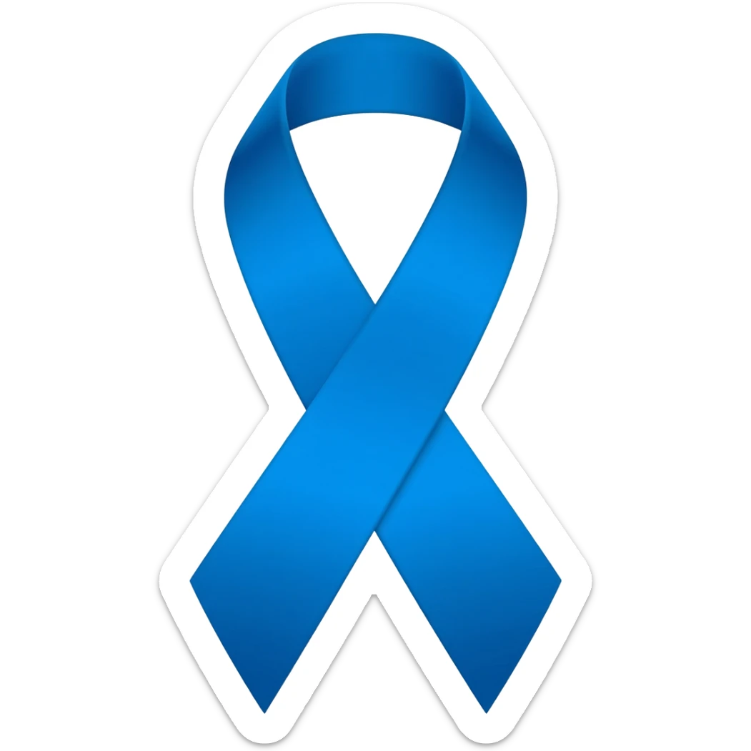 Medium Blue ribbon sticker
