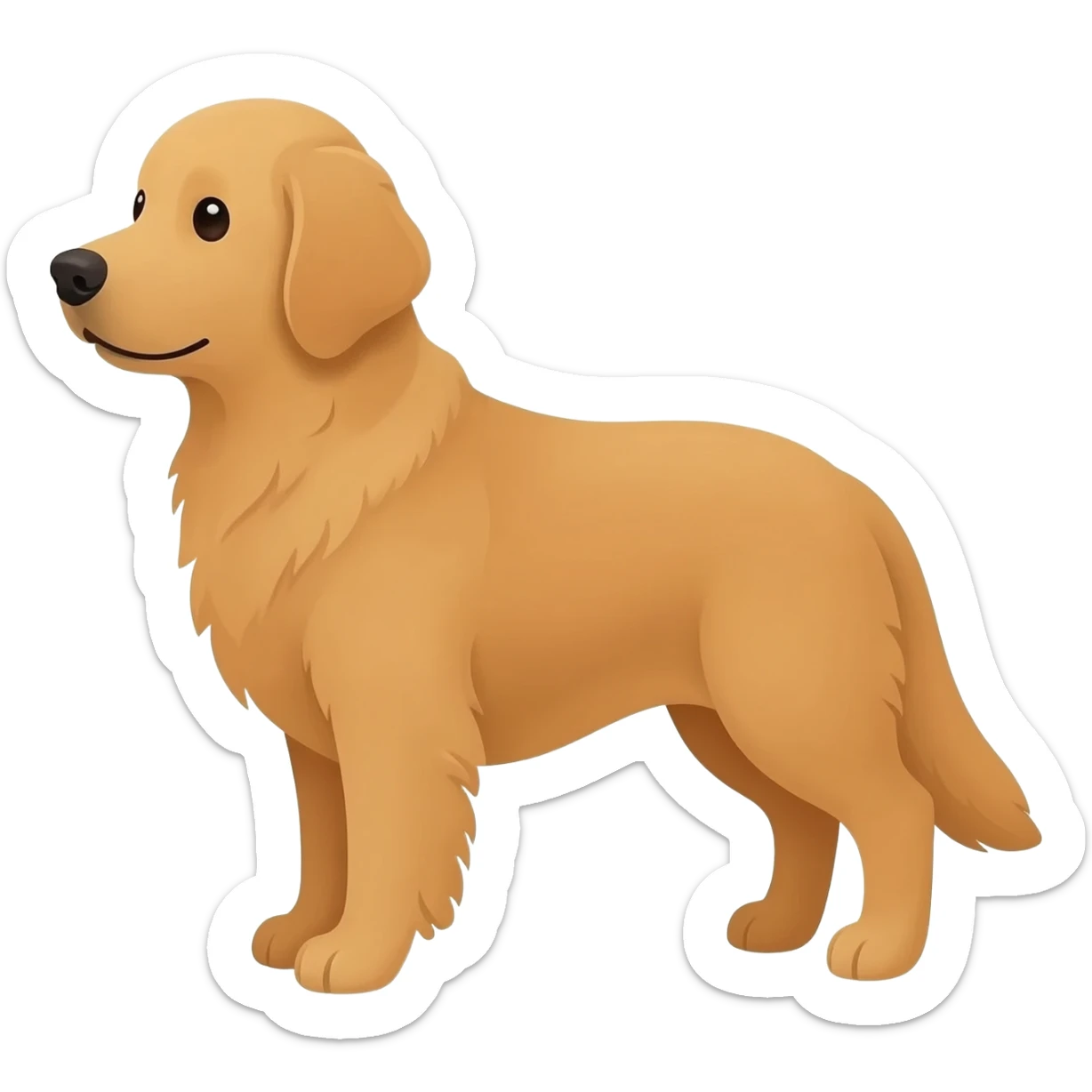 Golden retriever dog sticker