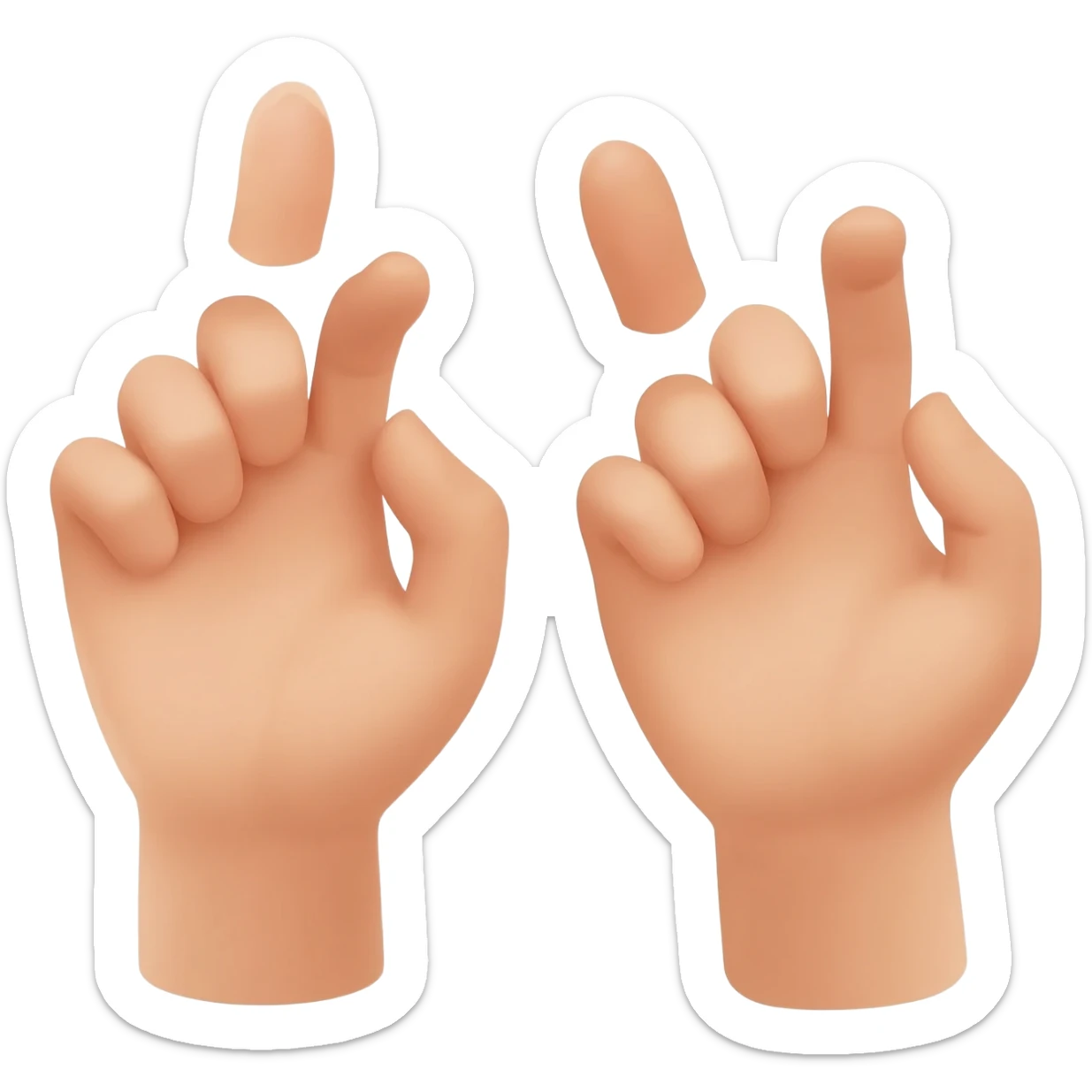 itching hands sticker