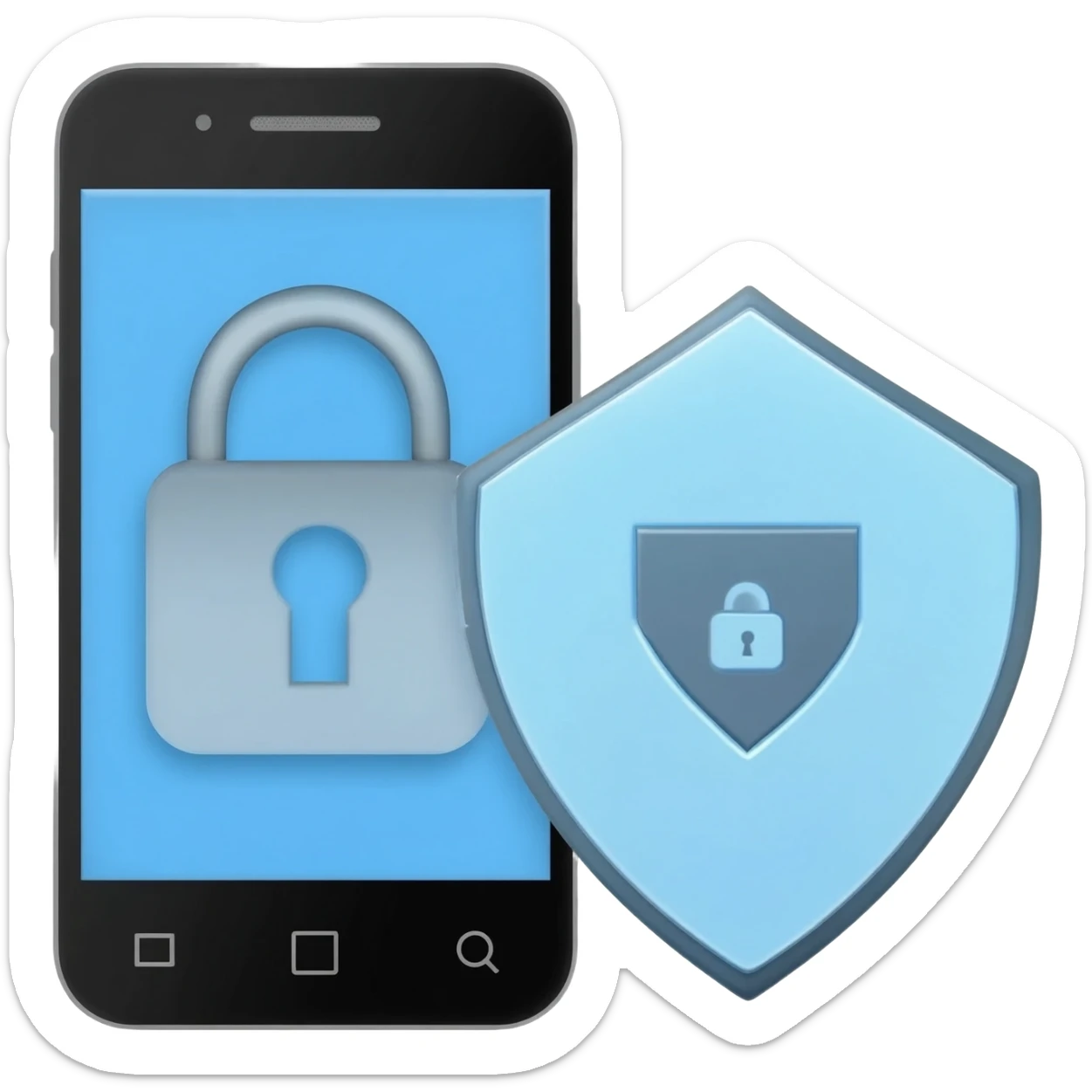 phone data privacy sticker