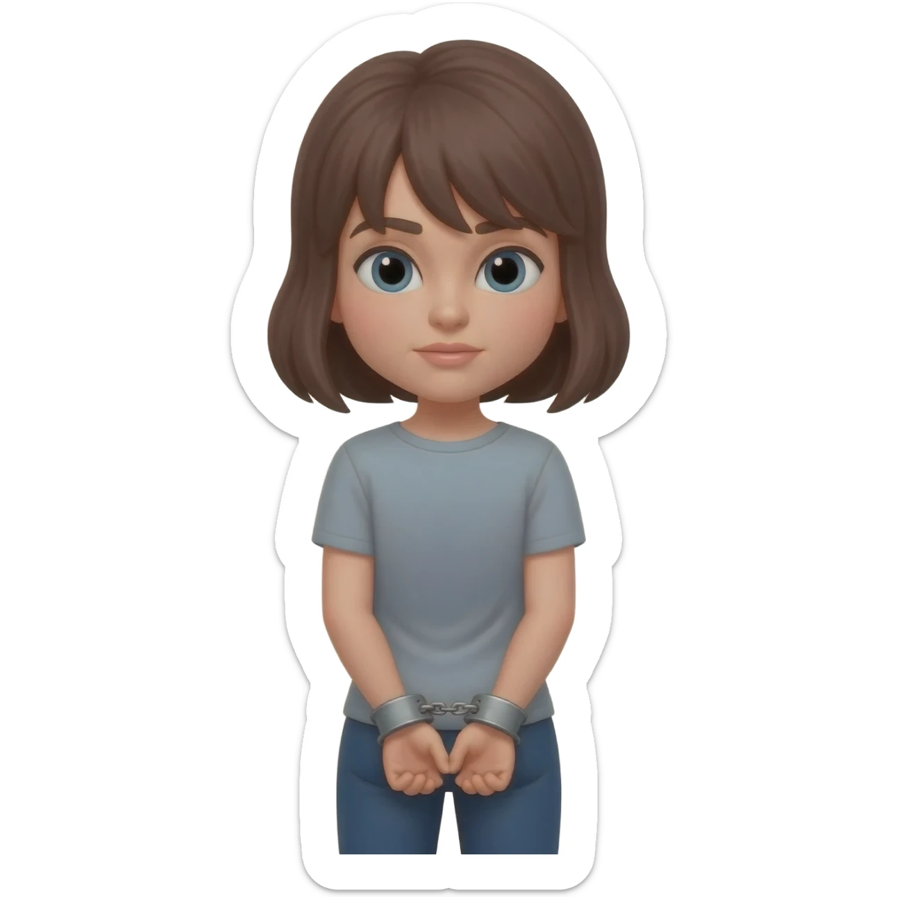 Bdsm women handcuffed behind back sticker