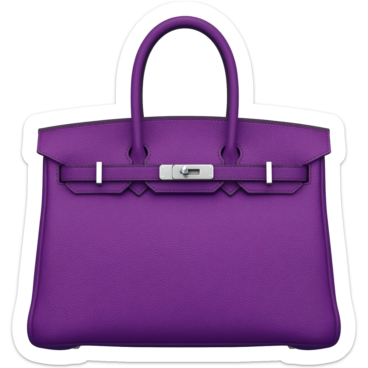purple kelly hermes matte bag sticker