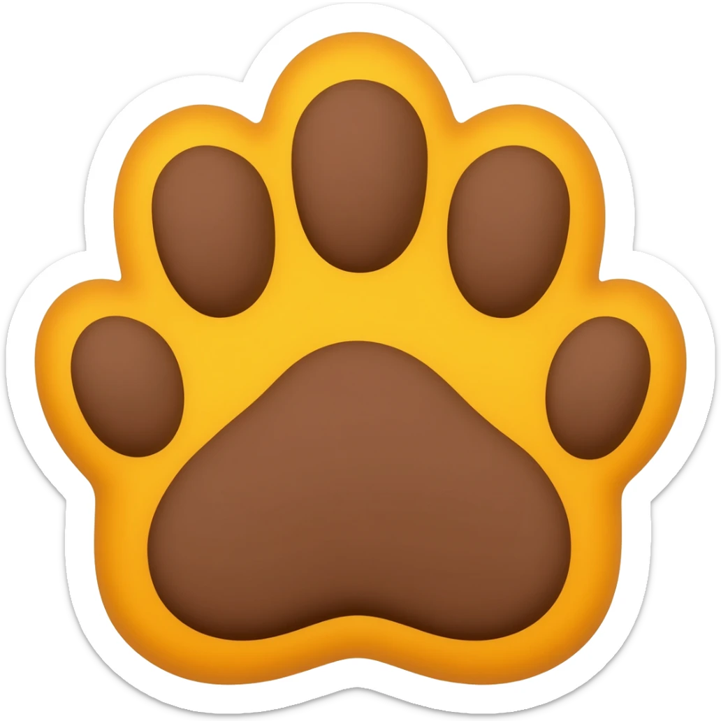 Tiger paw sticker