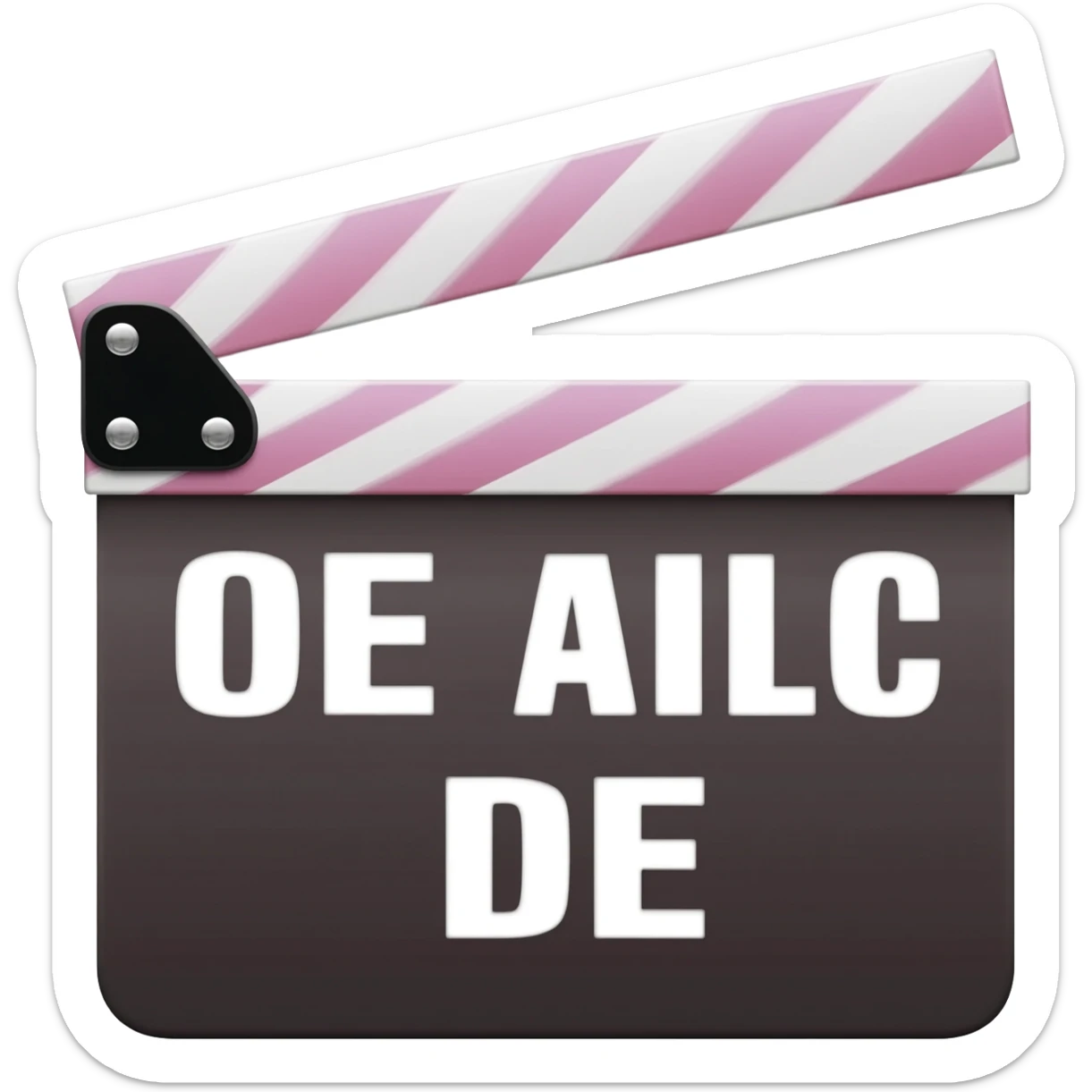 ICONO DE CLACETA DE CINE sticker