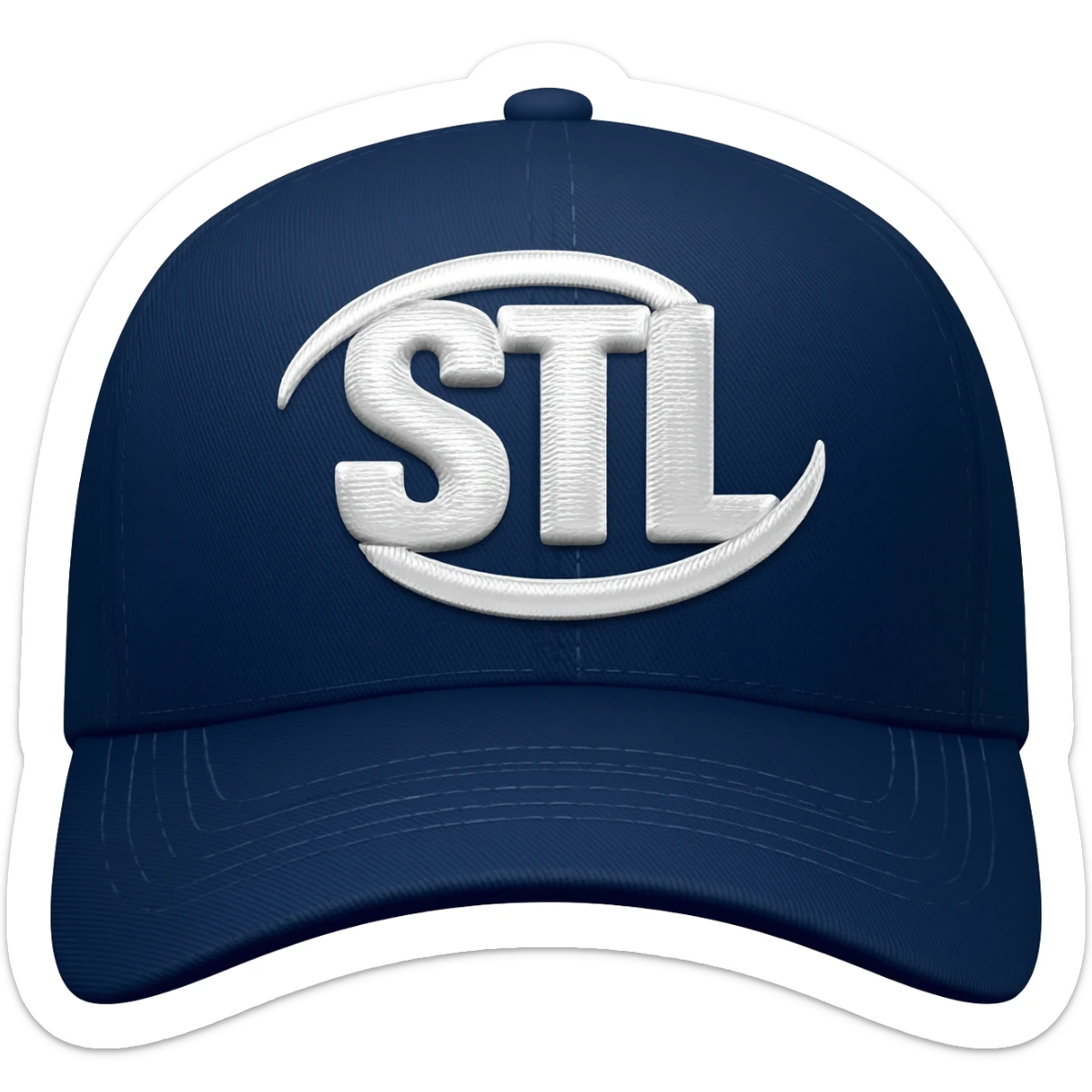 can you put the white "STL" logo on his hat sticker
