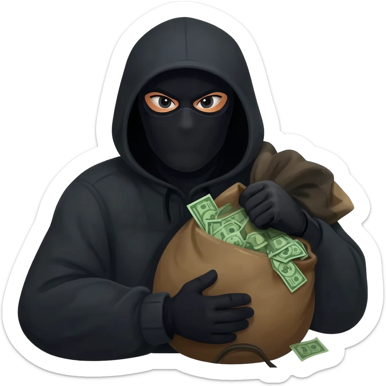 Эмодзи вора с мешком 💰 sticker