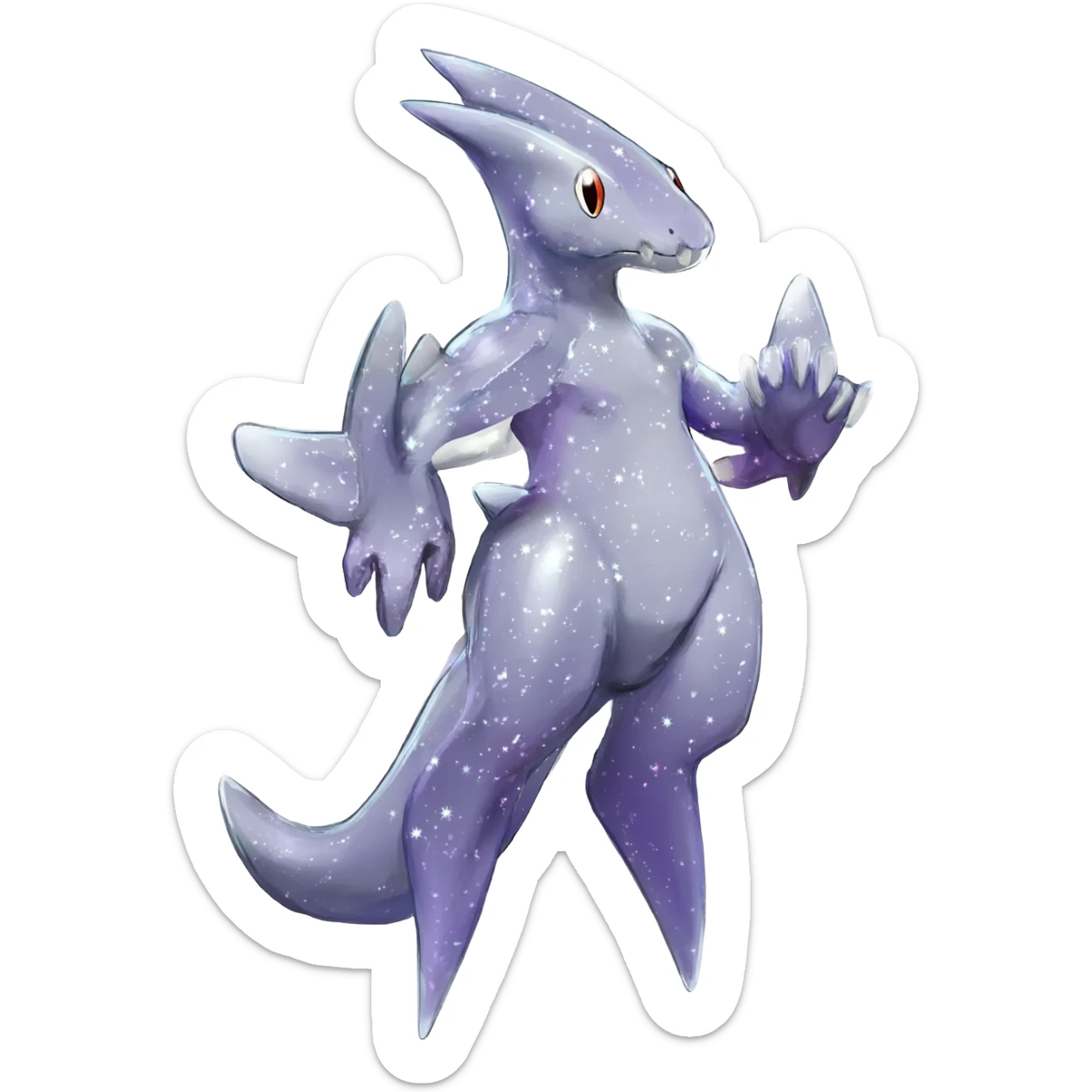 Shiny Starry Wishy Washy Trico-Nargacuga-Silvally-Absol-Digimon-fusion sticker