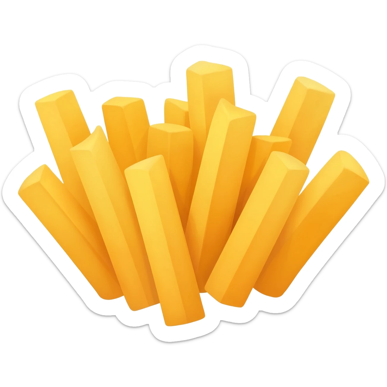 french fries sticker