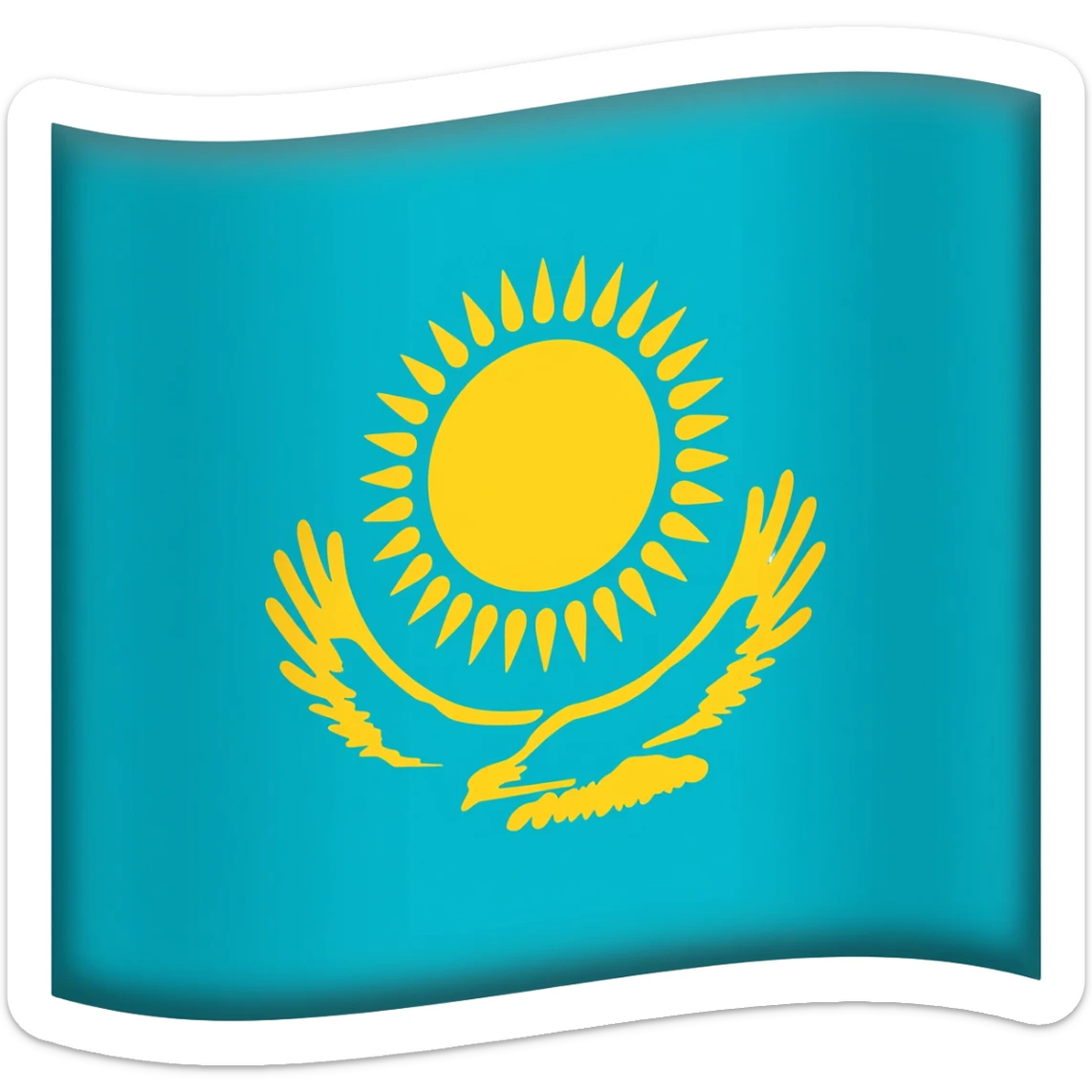 flag of Kazakhstan sticker