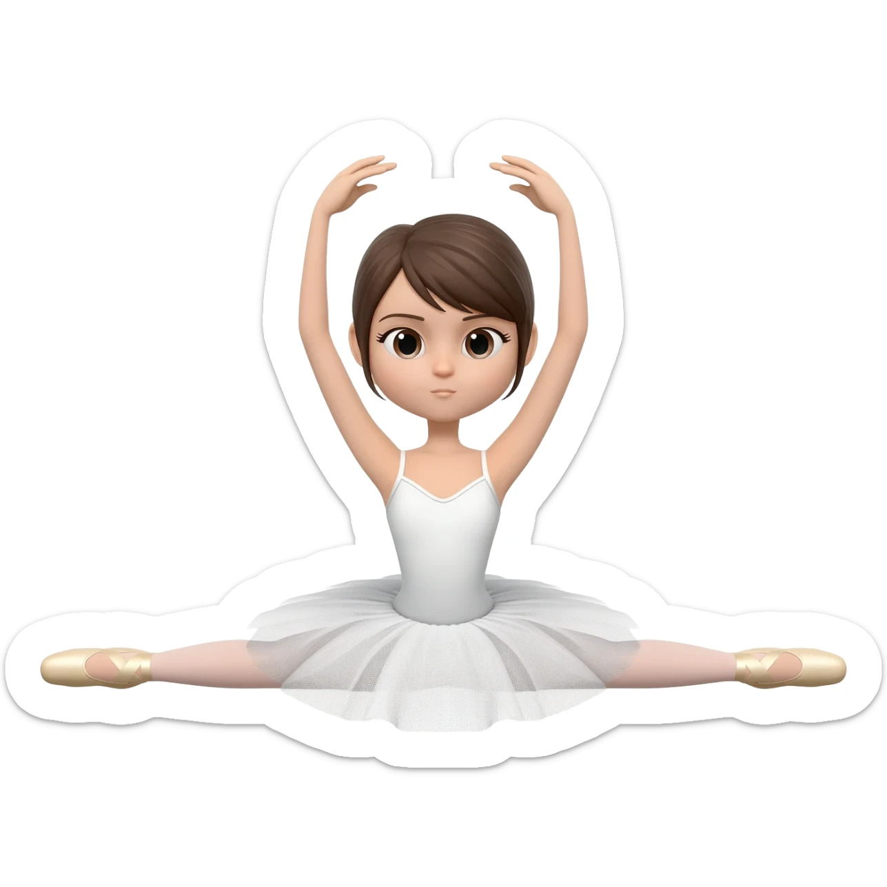 ballet splits sticker