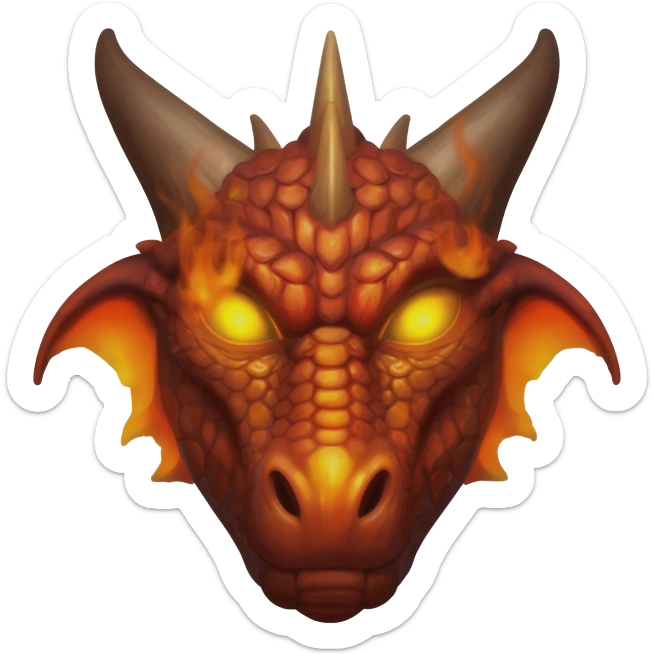 Fire dragon emoji should look dangerous sticker
