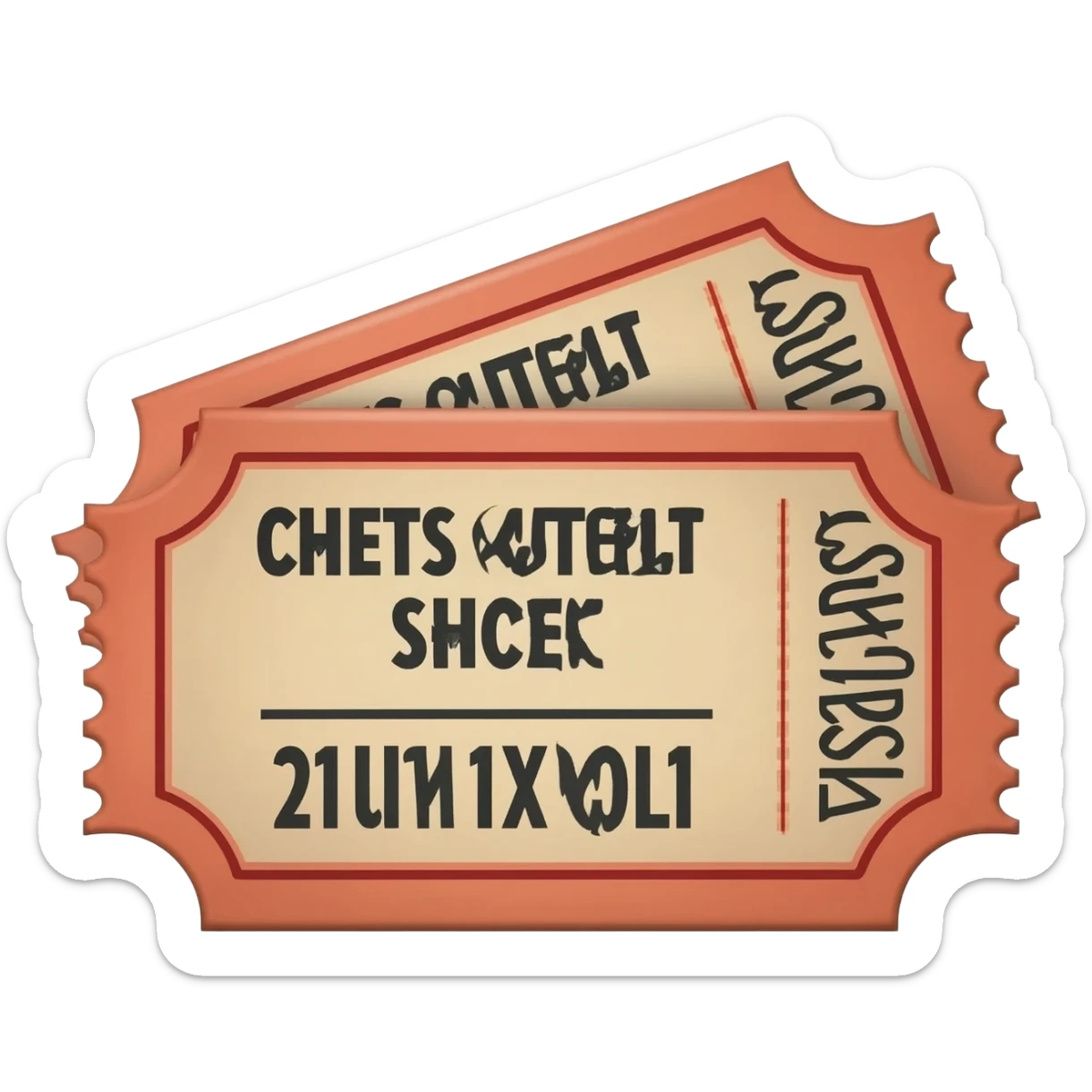 Theater Tickets sticker
