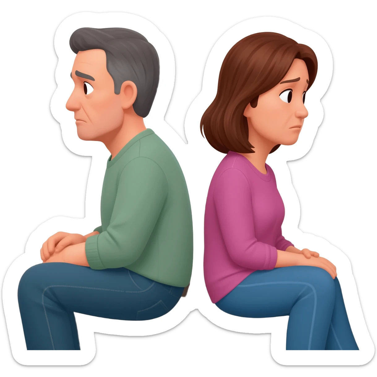 couples who are not sexually active, relationship was considered to be in jeopardy sticker