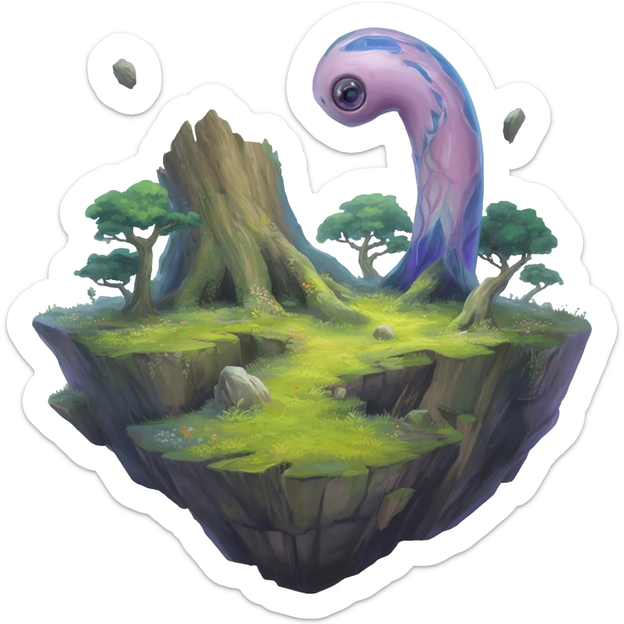  Epic painted artistic complex detailed aesthetic-Fakémon-creature-scenery sticker