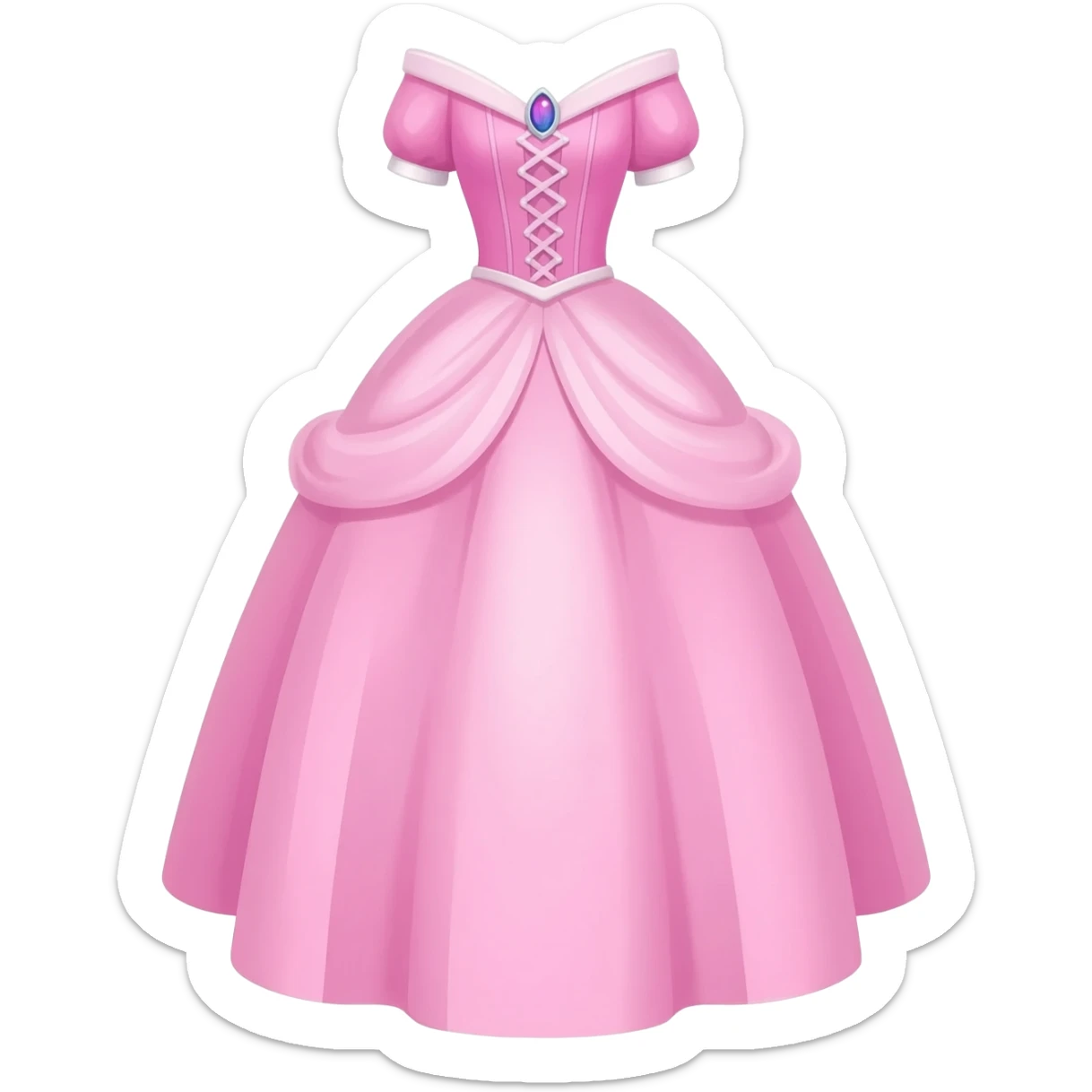 Light pink princess dress sticker