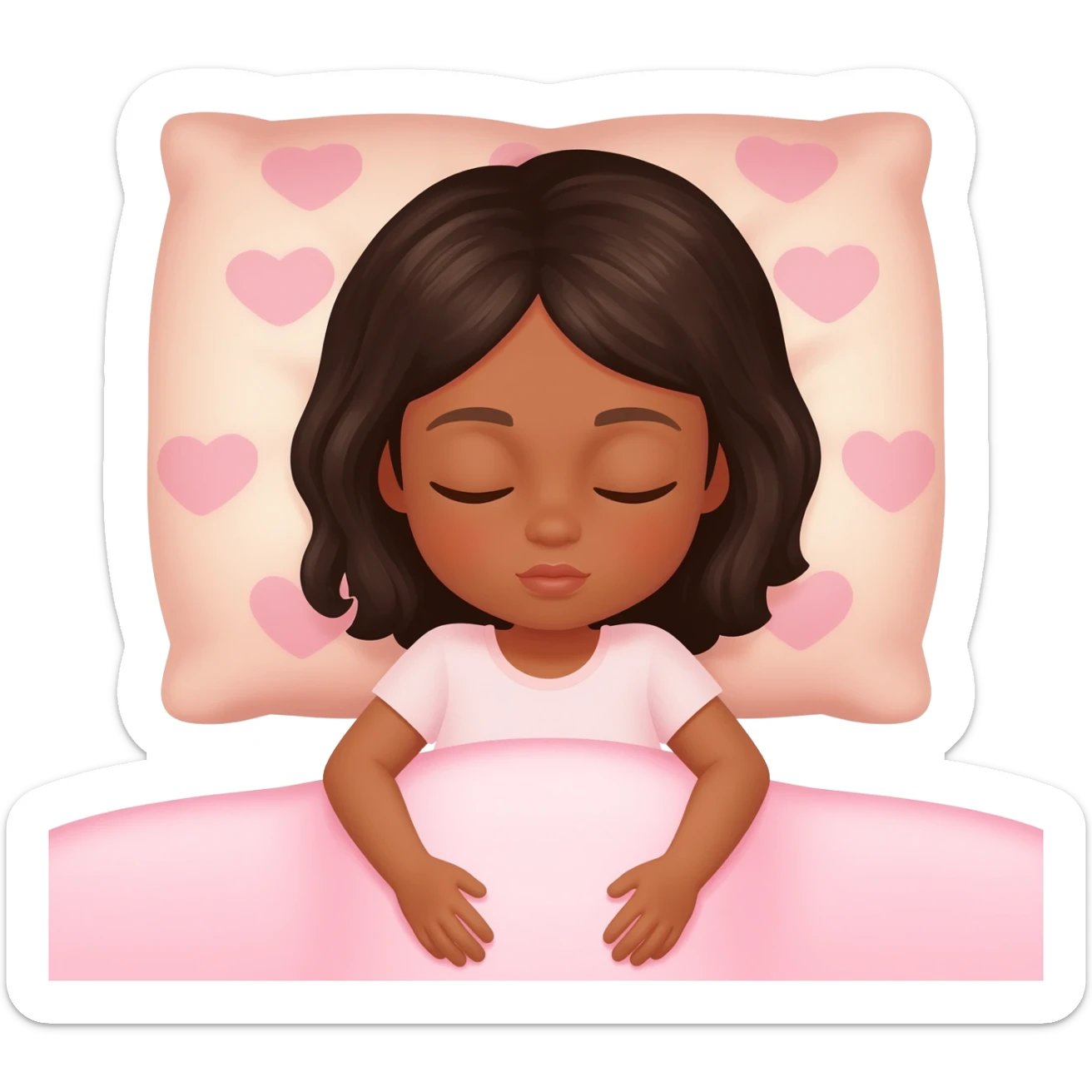 Gonemili Grace qui dort sur lit sticker
