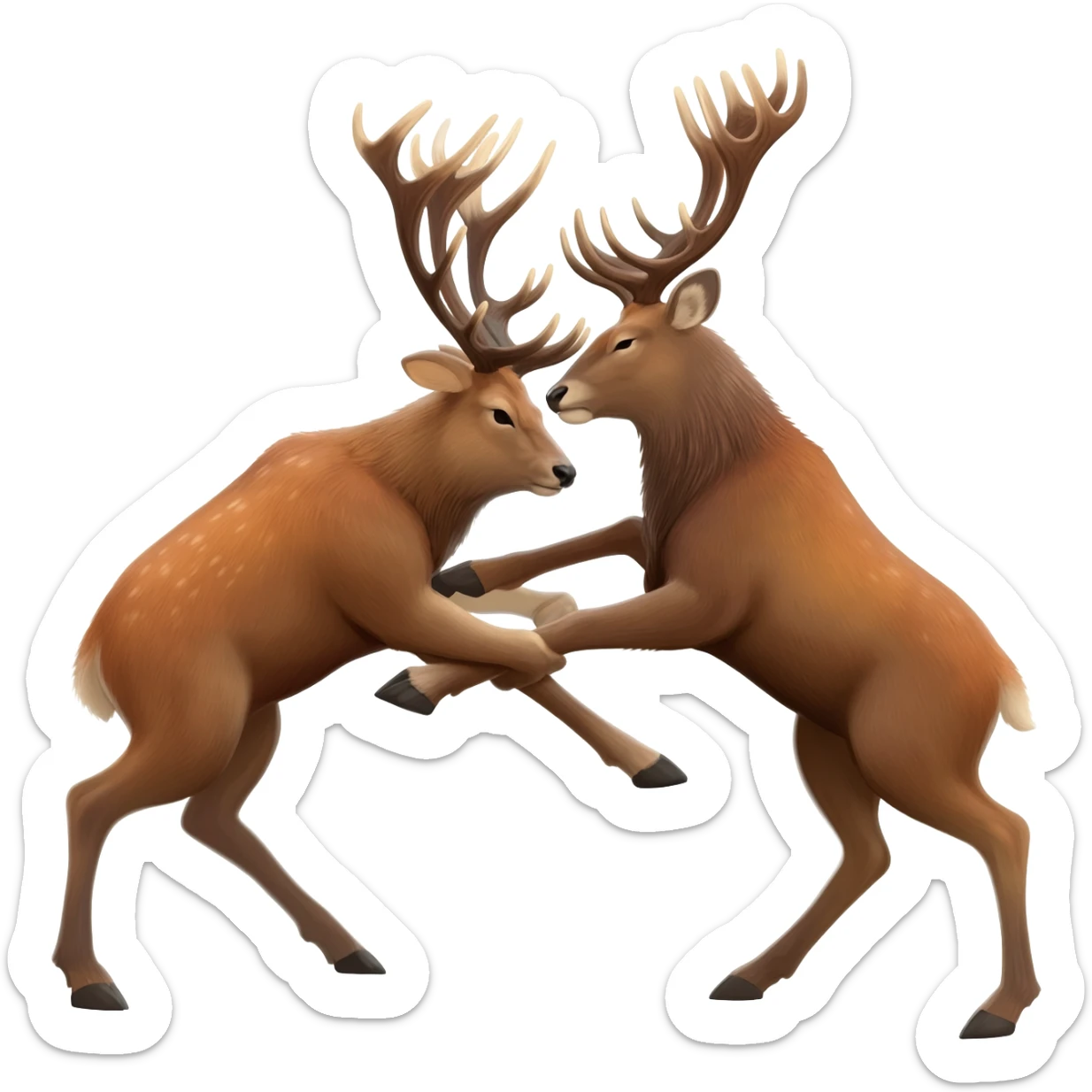 antler fight sticker