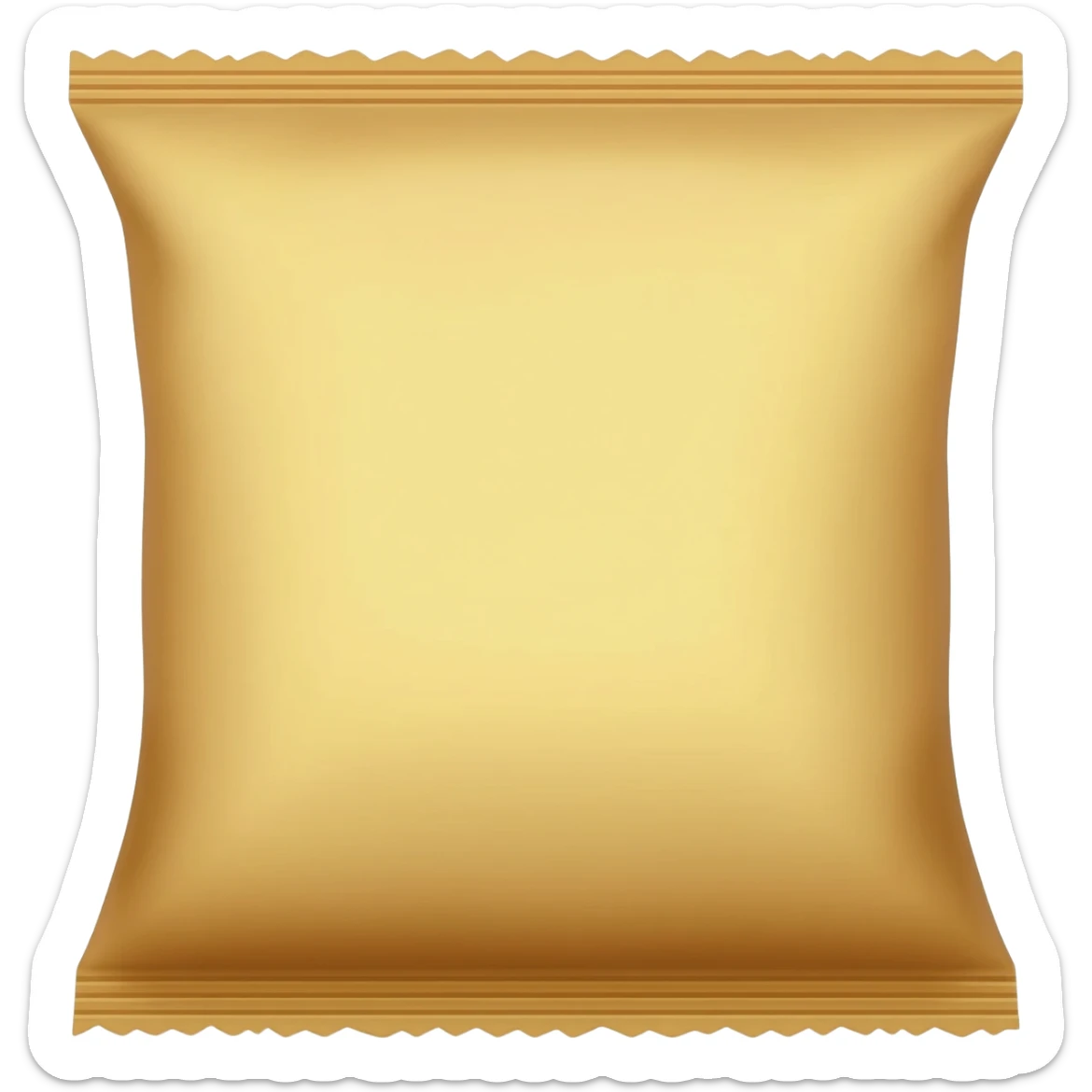 empty bag of chips sticker