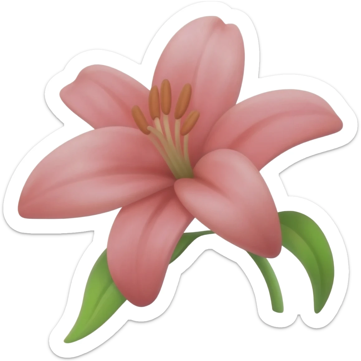 Lily flower emoji sticker