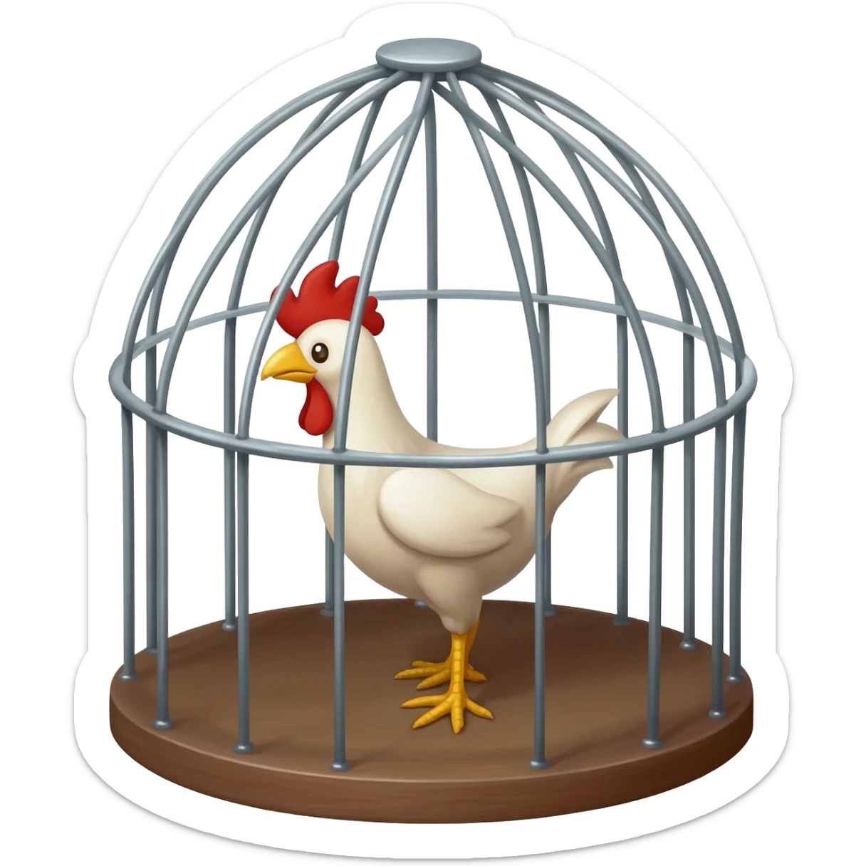a cock cage sticker