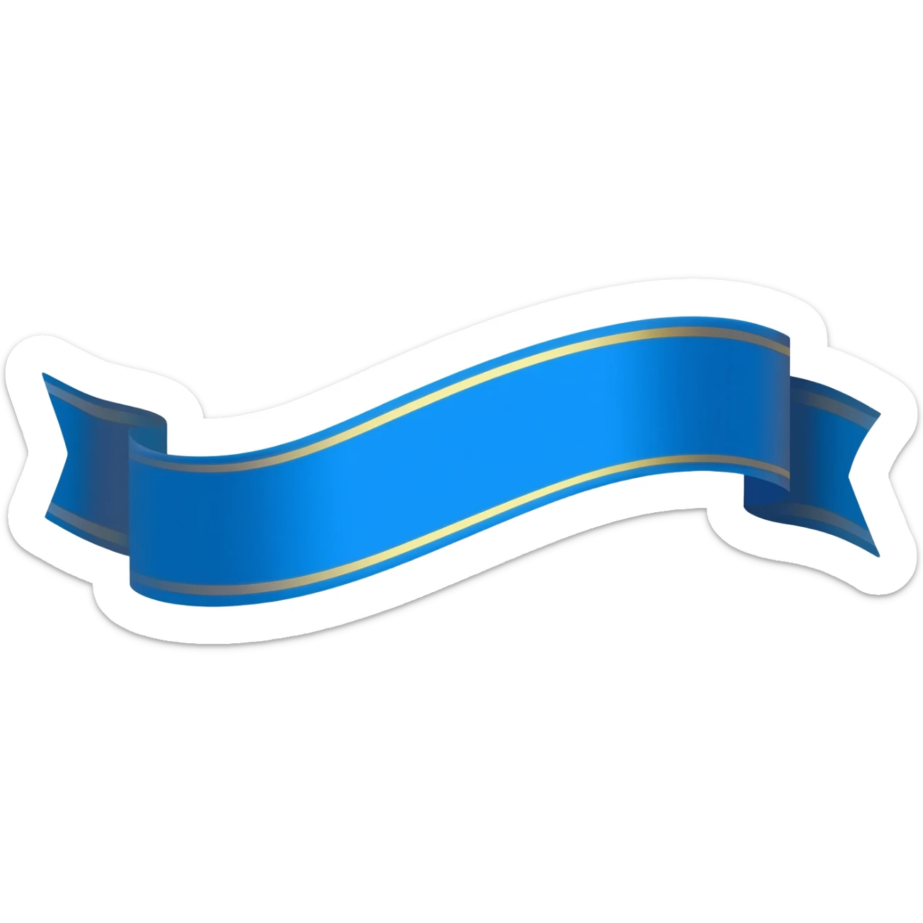 blue ribbon sticker