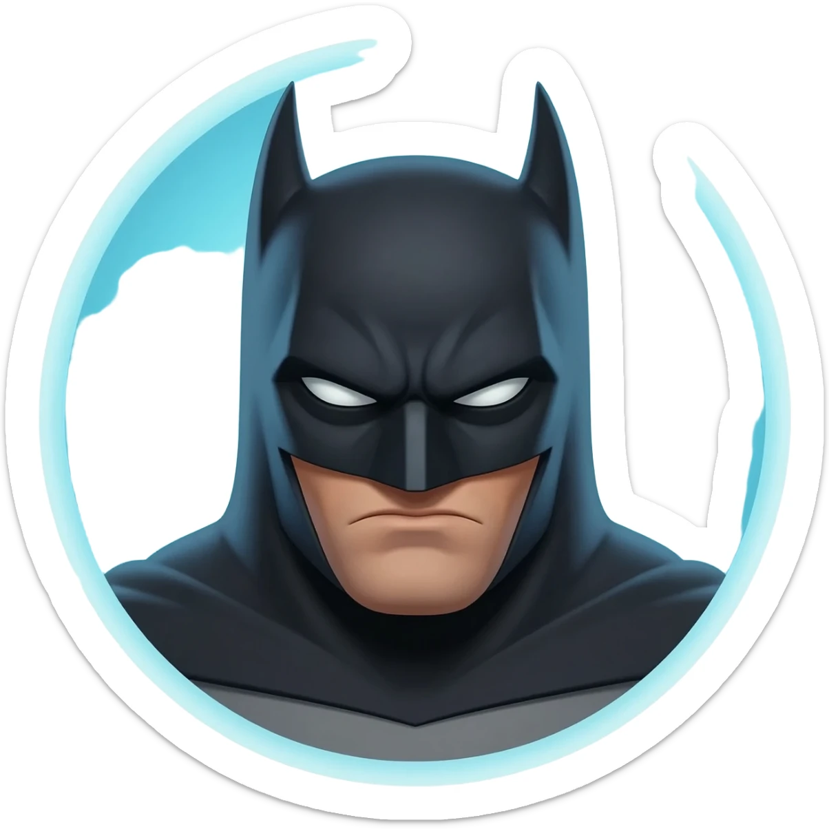 Batman face sticker
