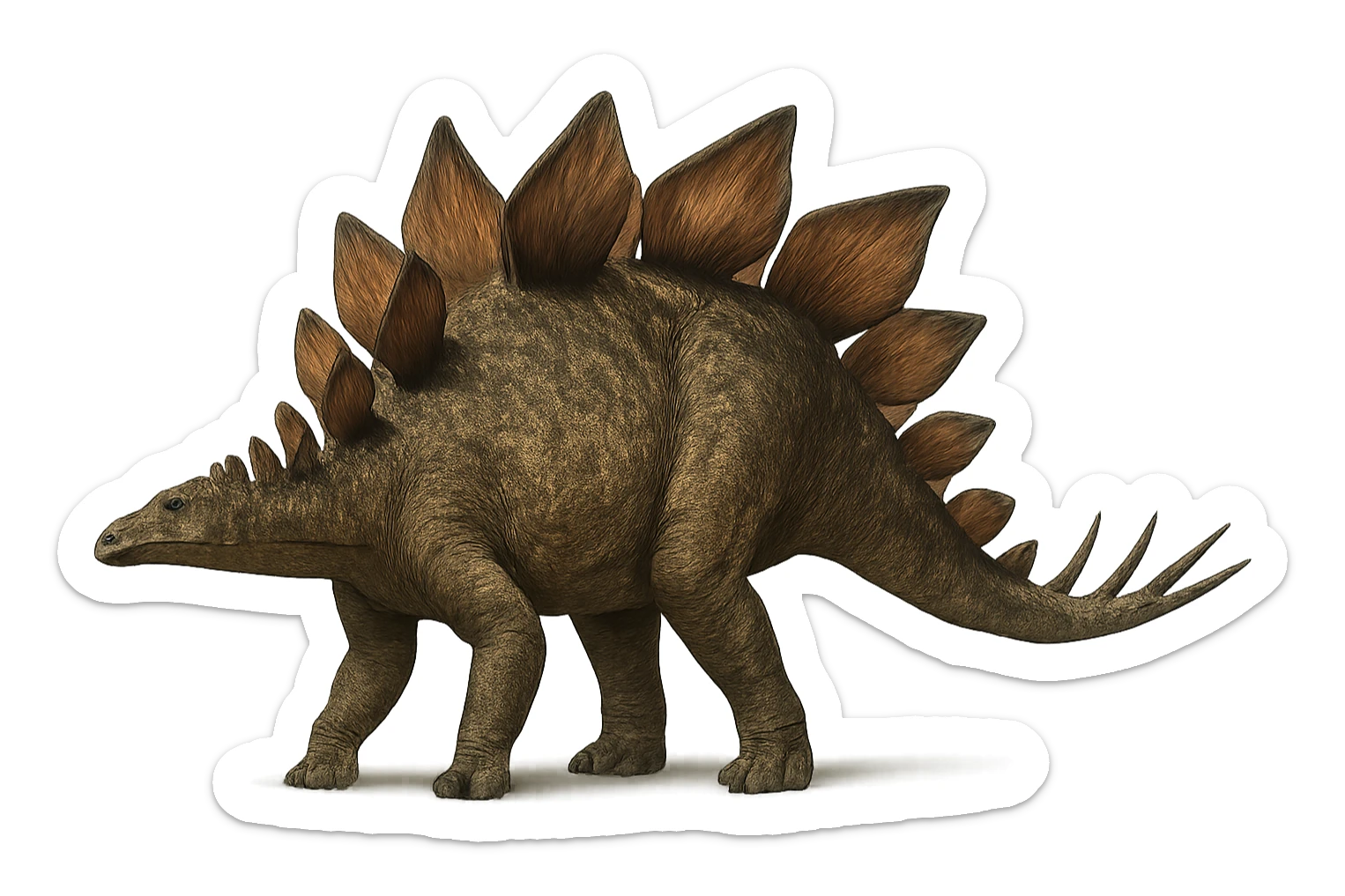 Stegosaurus sticker