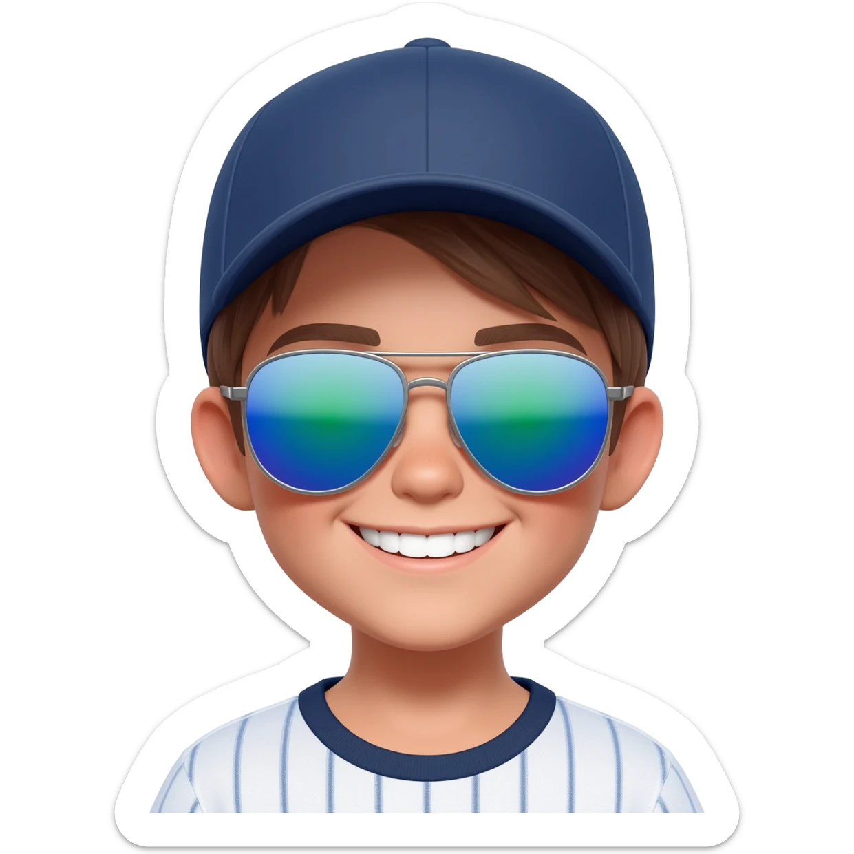 Niño con gafas de sol sticker