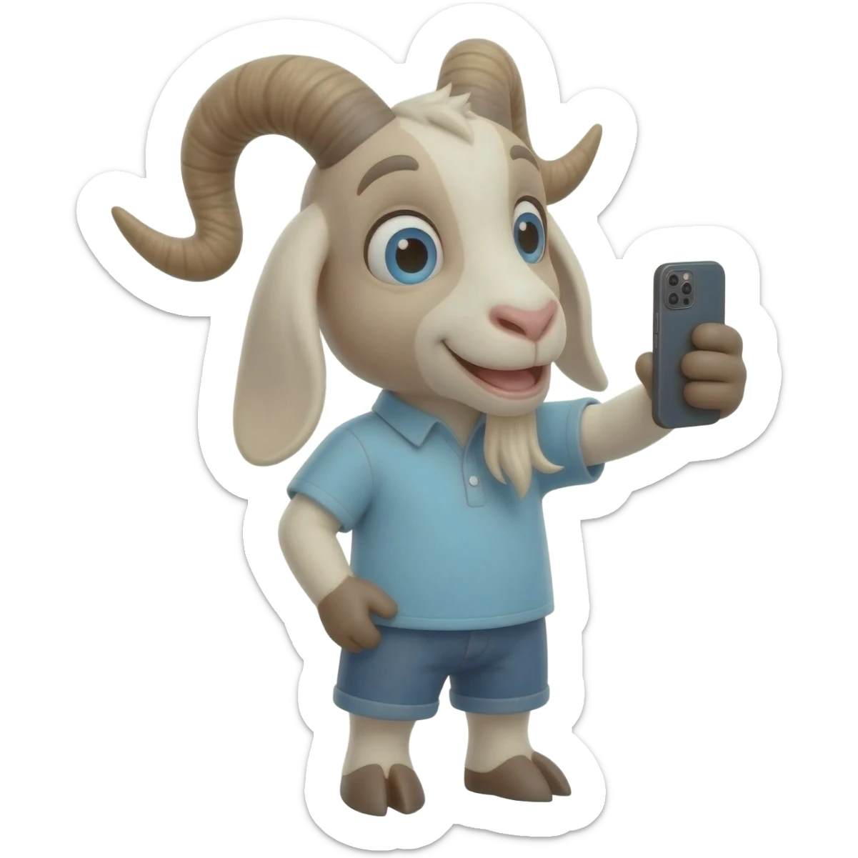 GOAT SELFY sticker