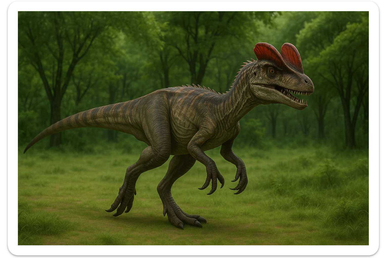 Dilophosaurus sticker