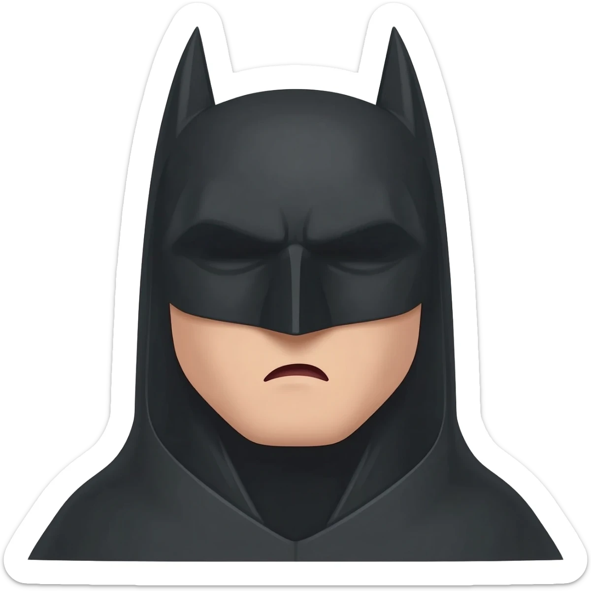 Batman with snoring emoji mixed sticker
