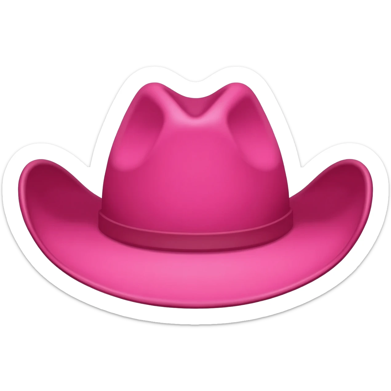 pink cowgirl hat sticker
