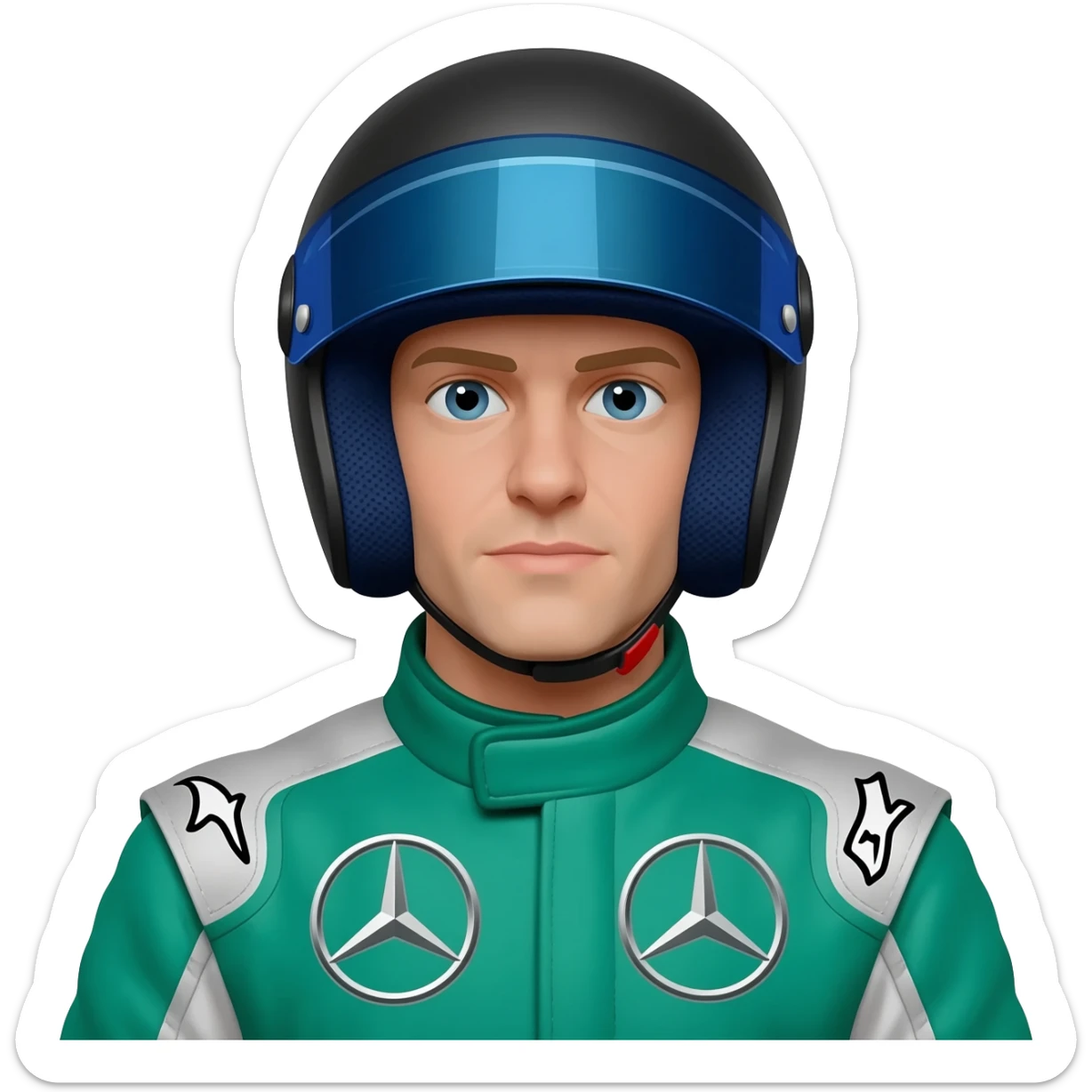 George Russel Mercedes formula one driver sticker