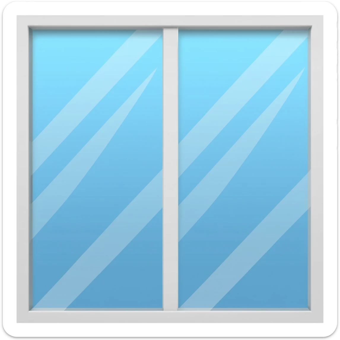 he cleans the window sticker