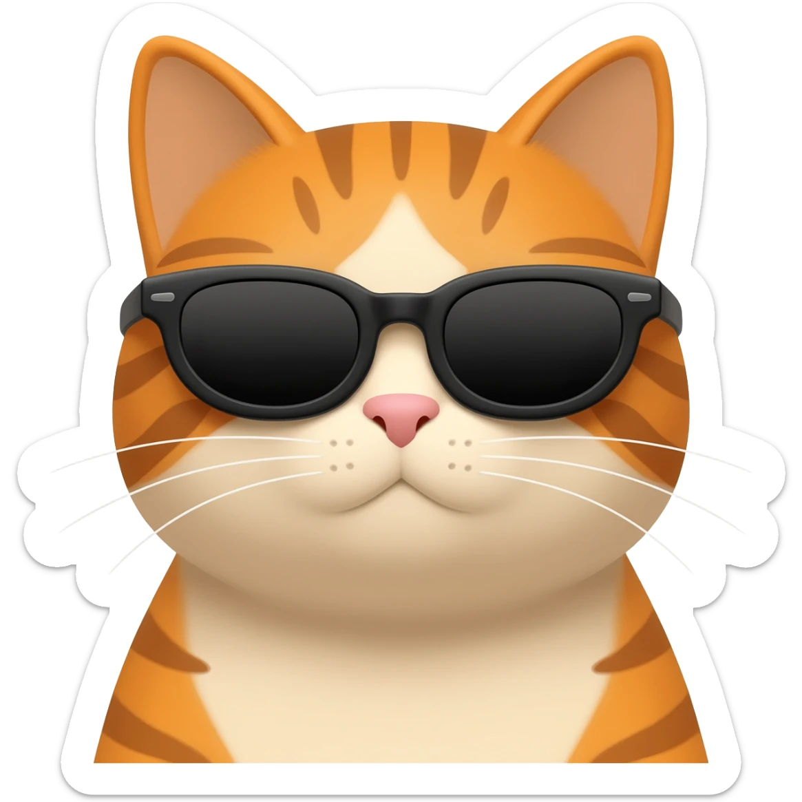 Cat with sunglasses sticker