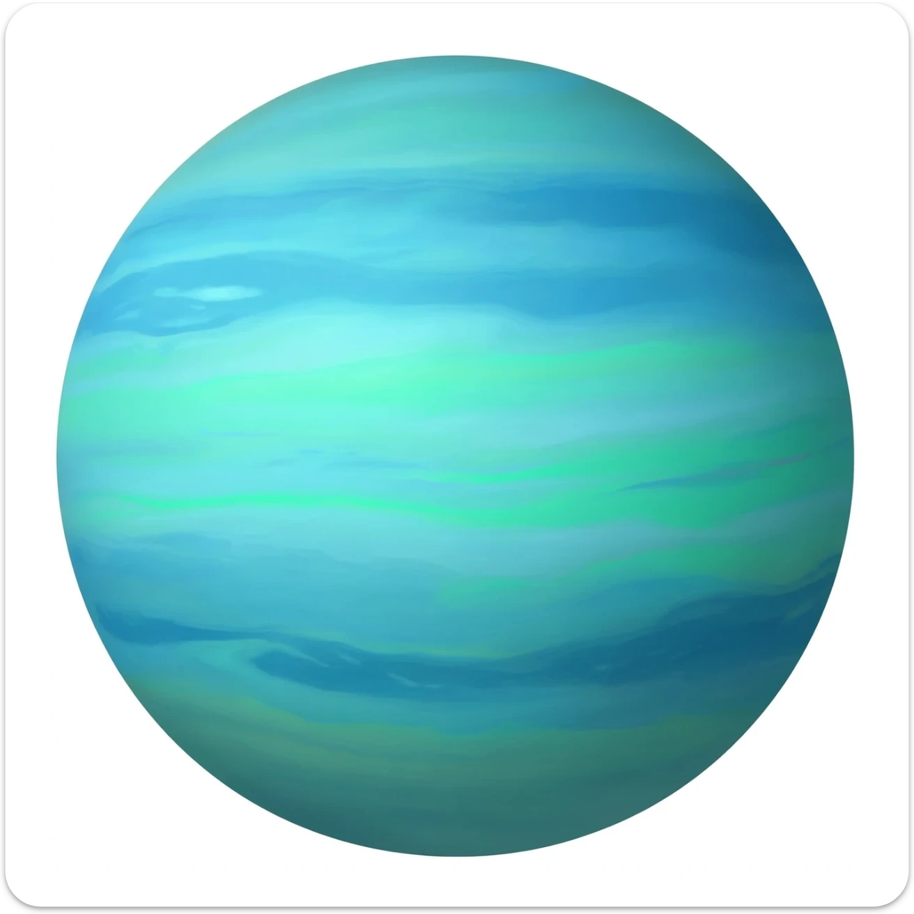 Uranus (the planet, not the surface, without the space)) sticker