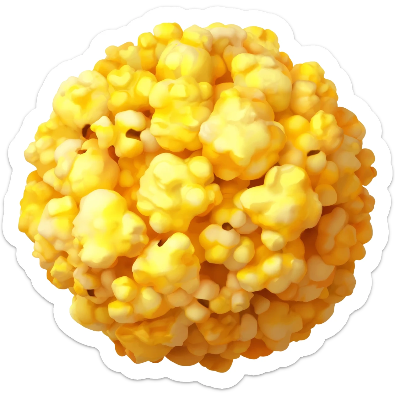 Popcorn ball sticker