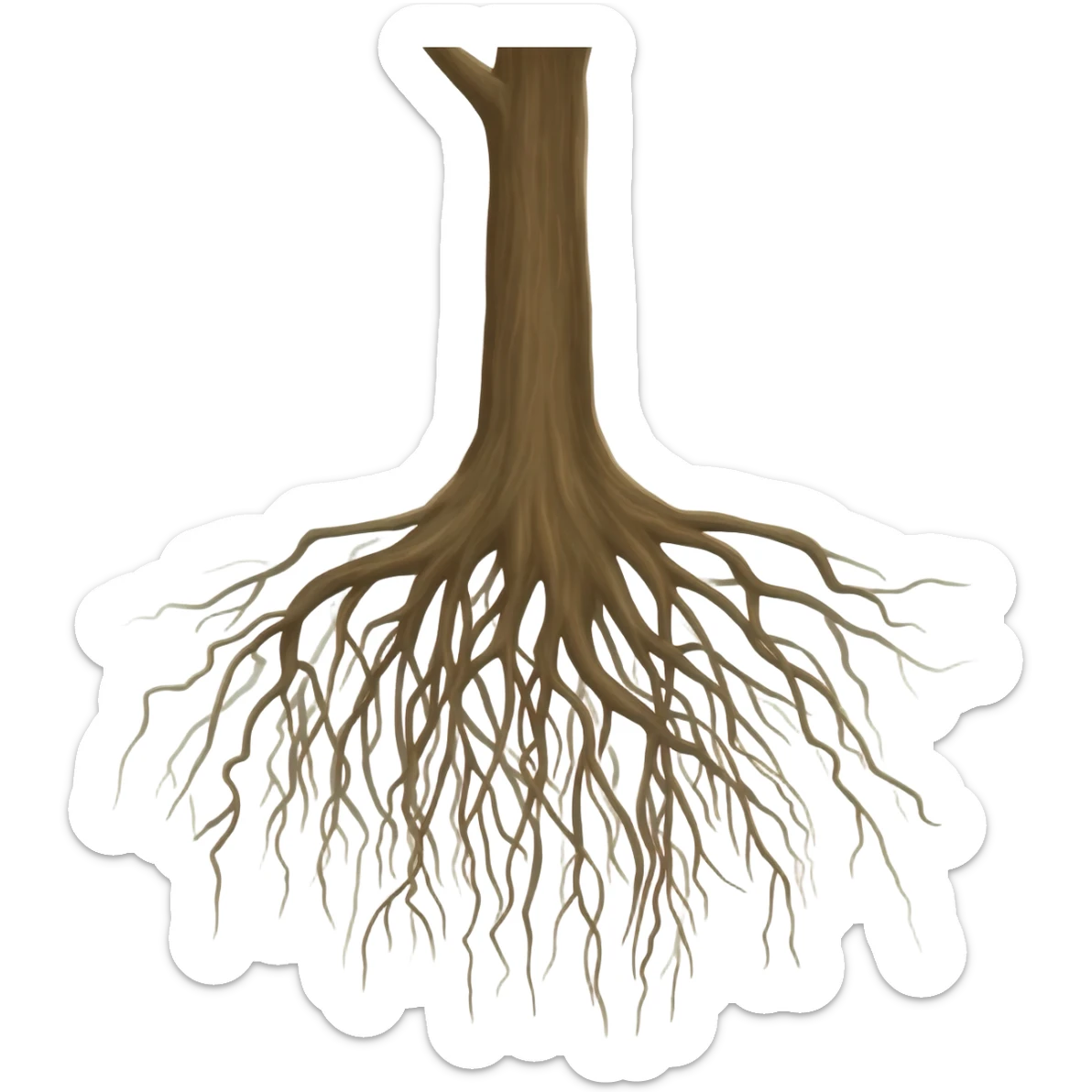roots of a tree small emoji sticker