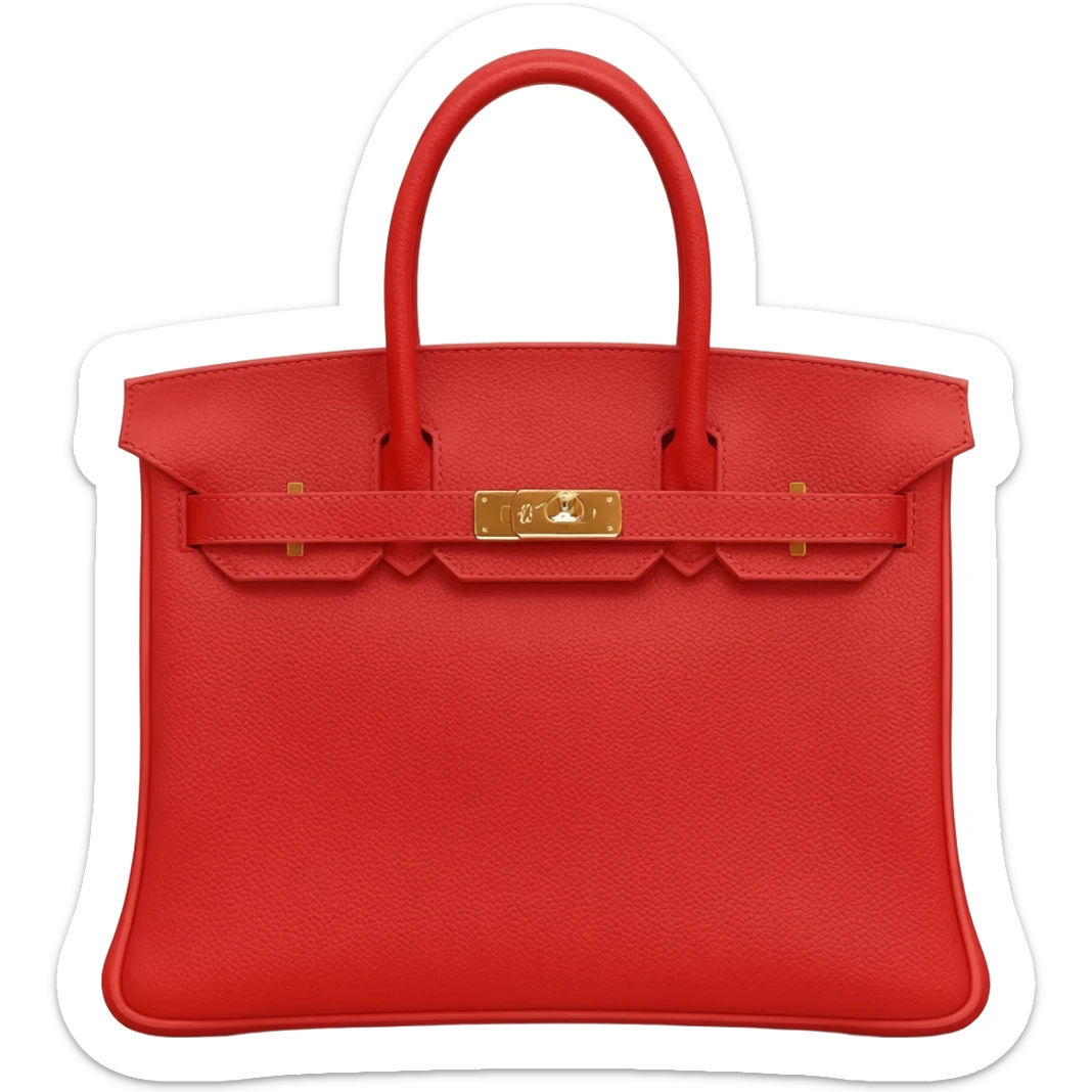 matte red hermes birkin bag sticker